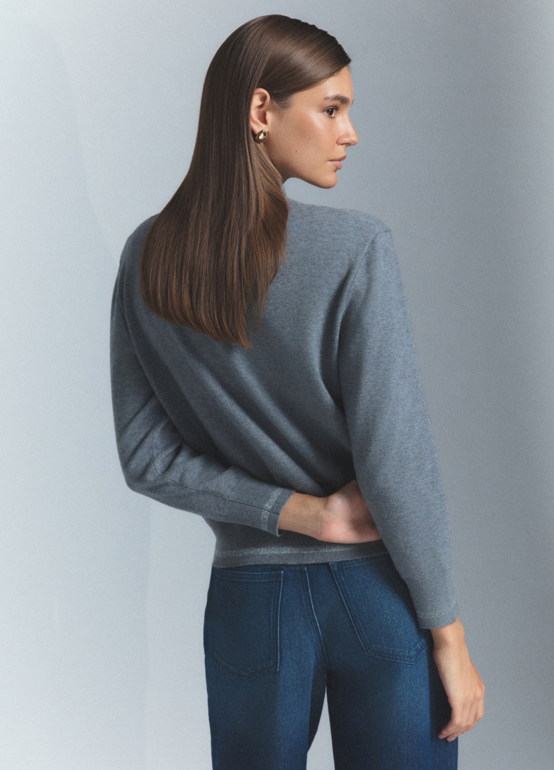 Polo in maglia rasata donna_2