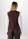 Gilet misto lana con inserto camicia donna_1