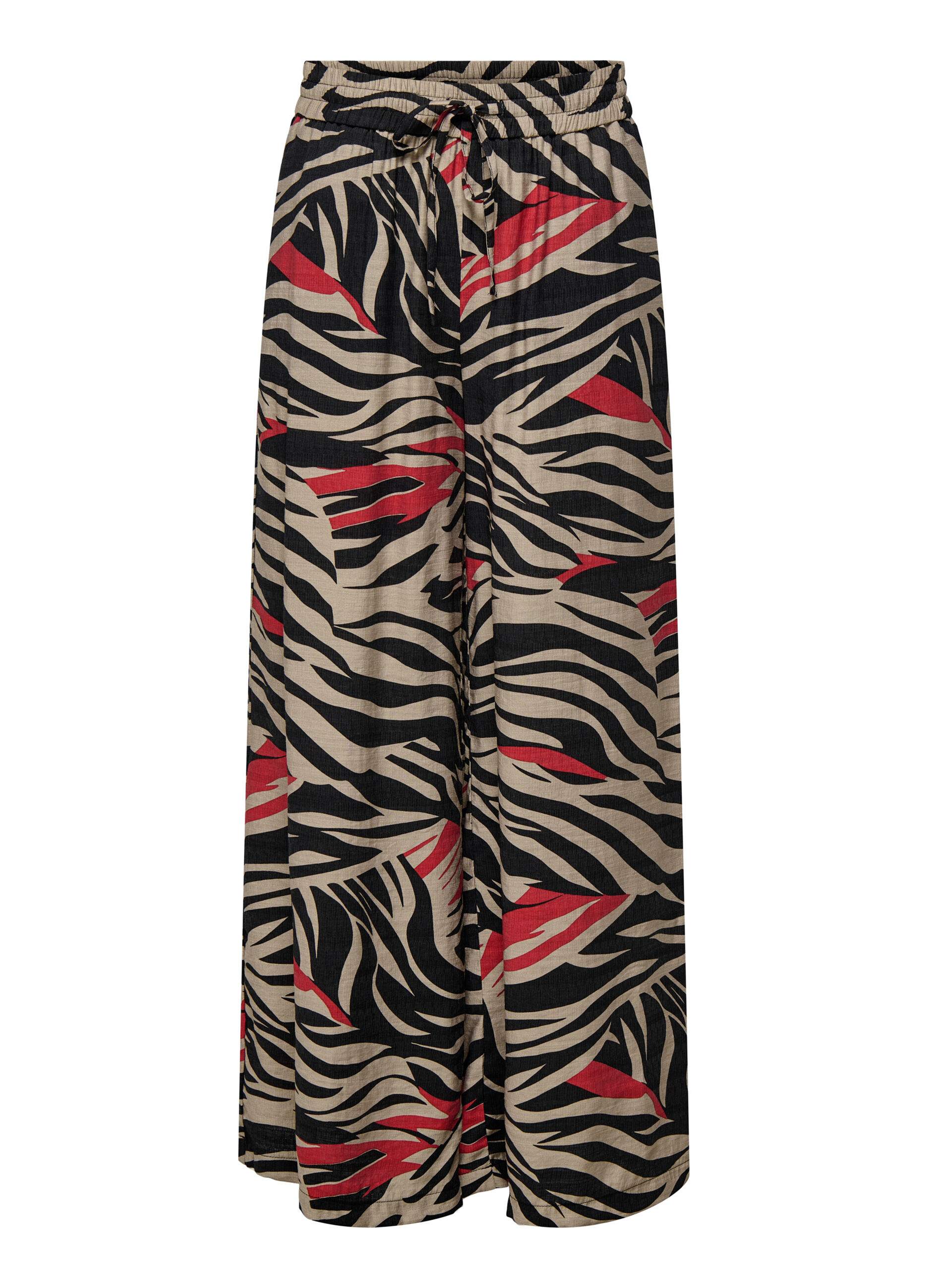 Pantaloni palazzo con stampa donna_5