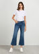 Pantaloni in denim stretch flare fit donna_0
