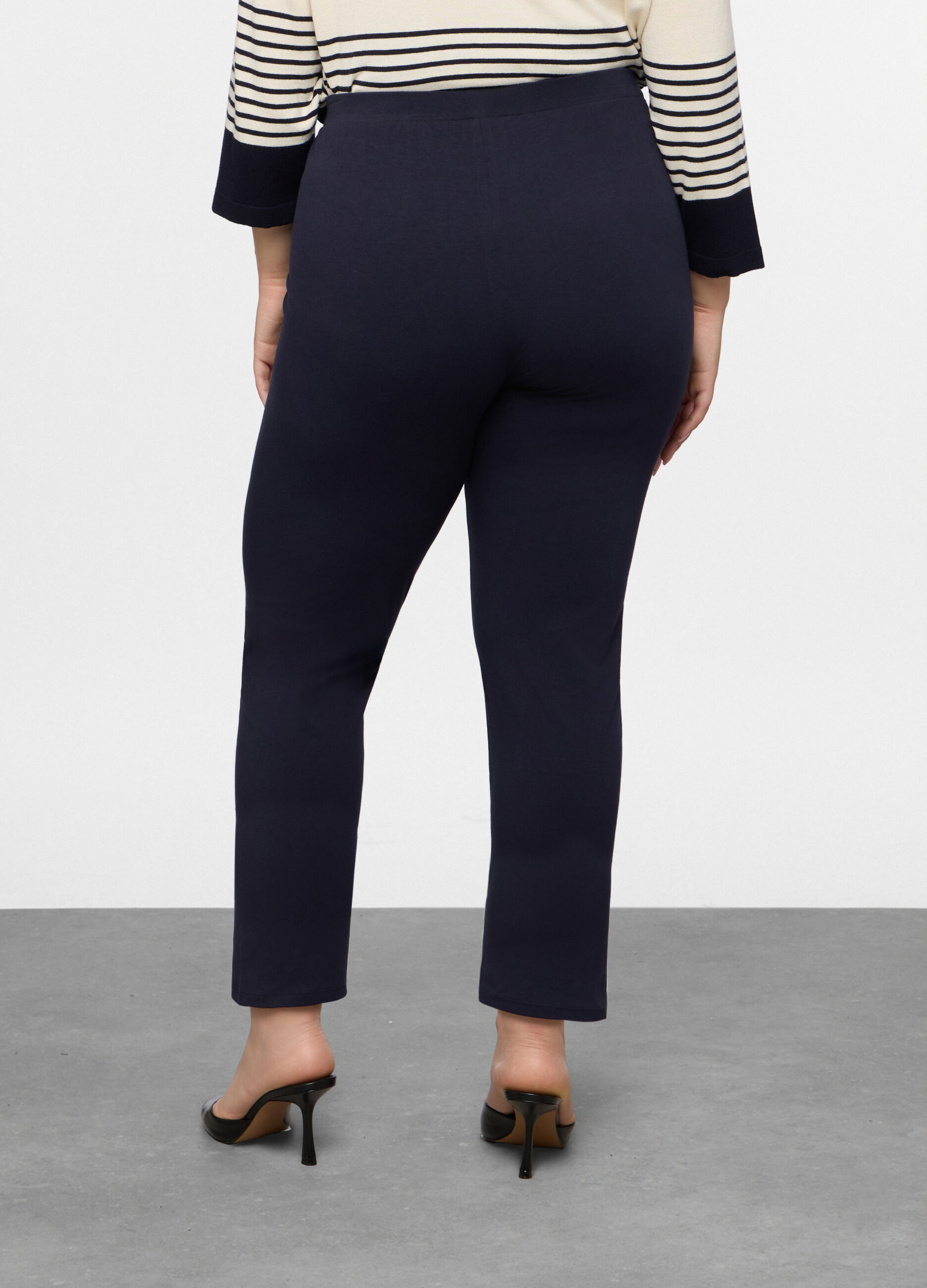 Leggings Capri Fit Regular in jersey di cotone stretch donna curvy_1
