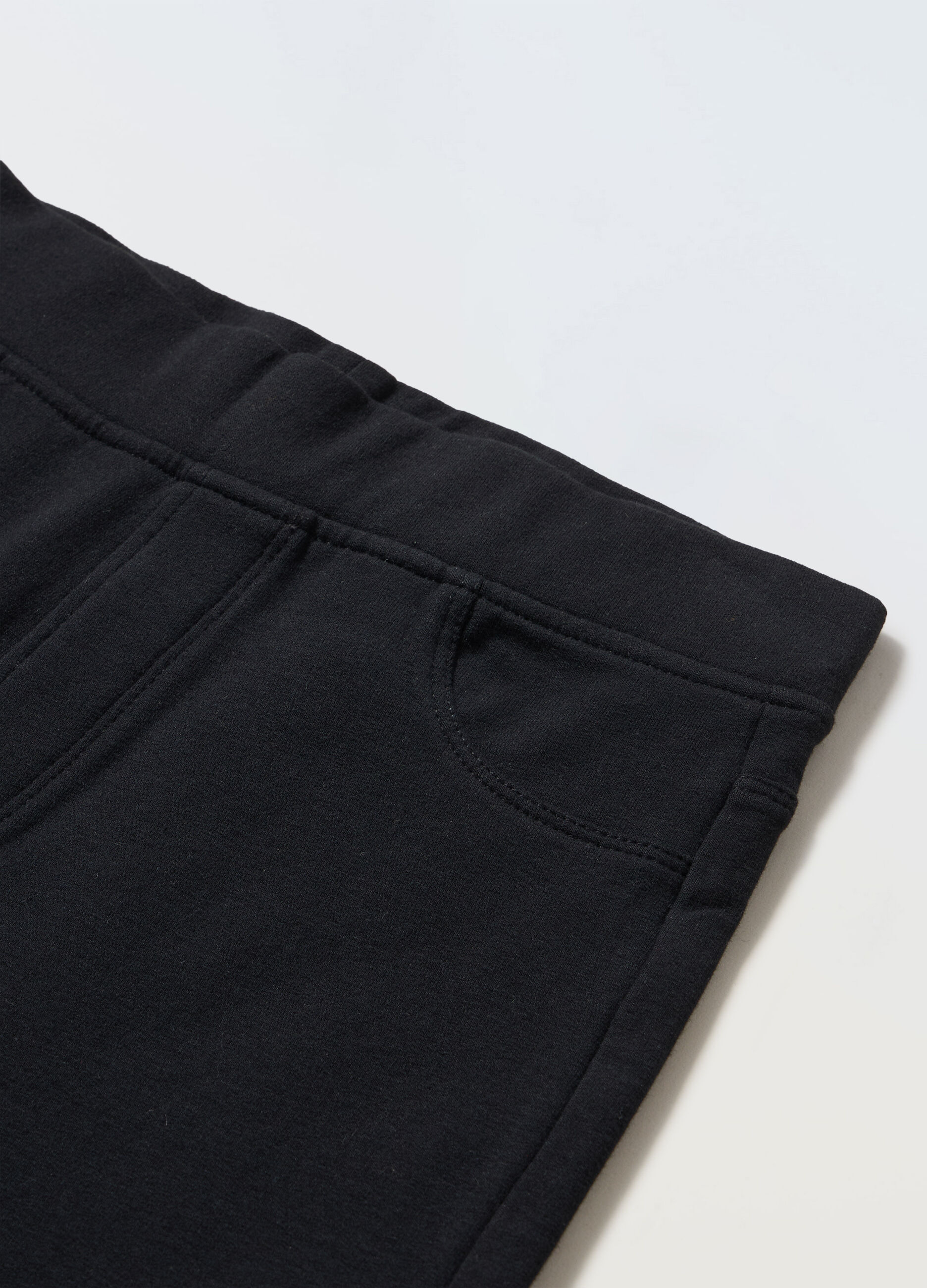 Treggings in felpa di cotone stretch ragazza_1