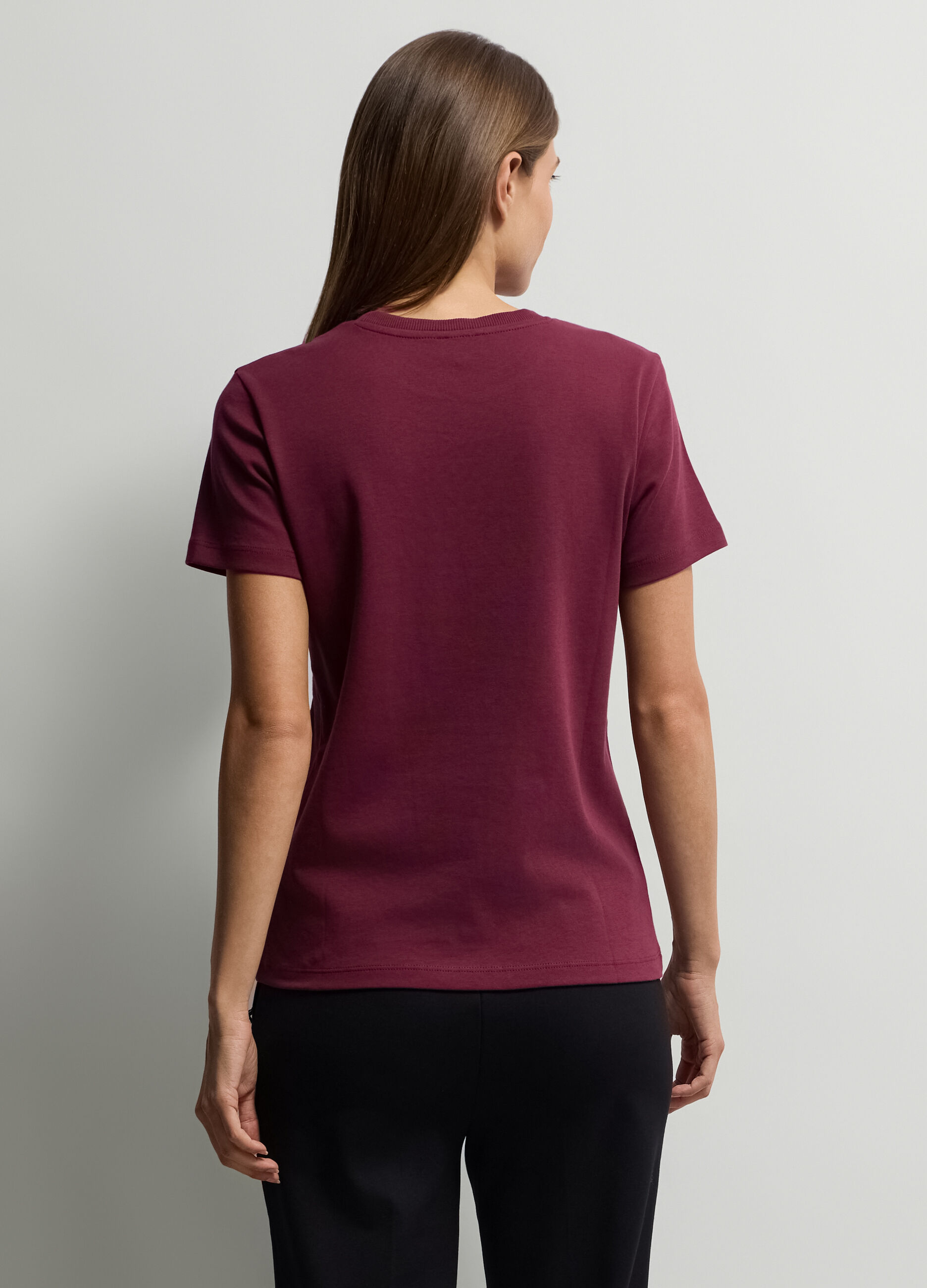 T-shirt girocollo donna_1