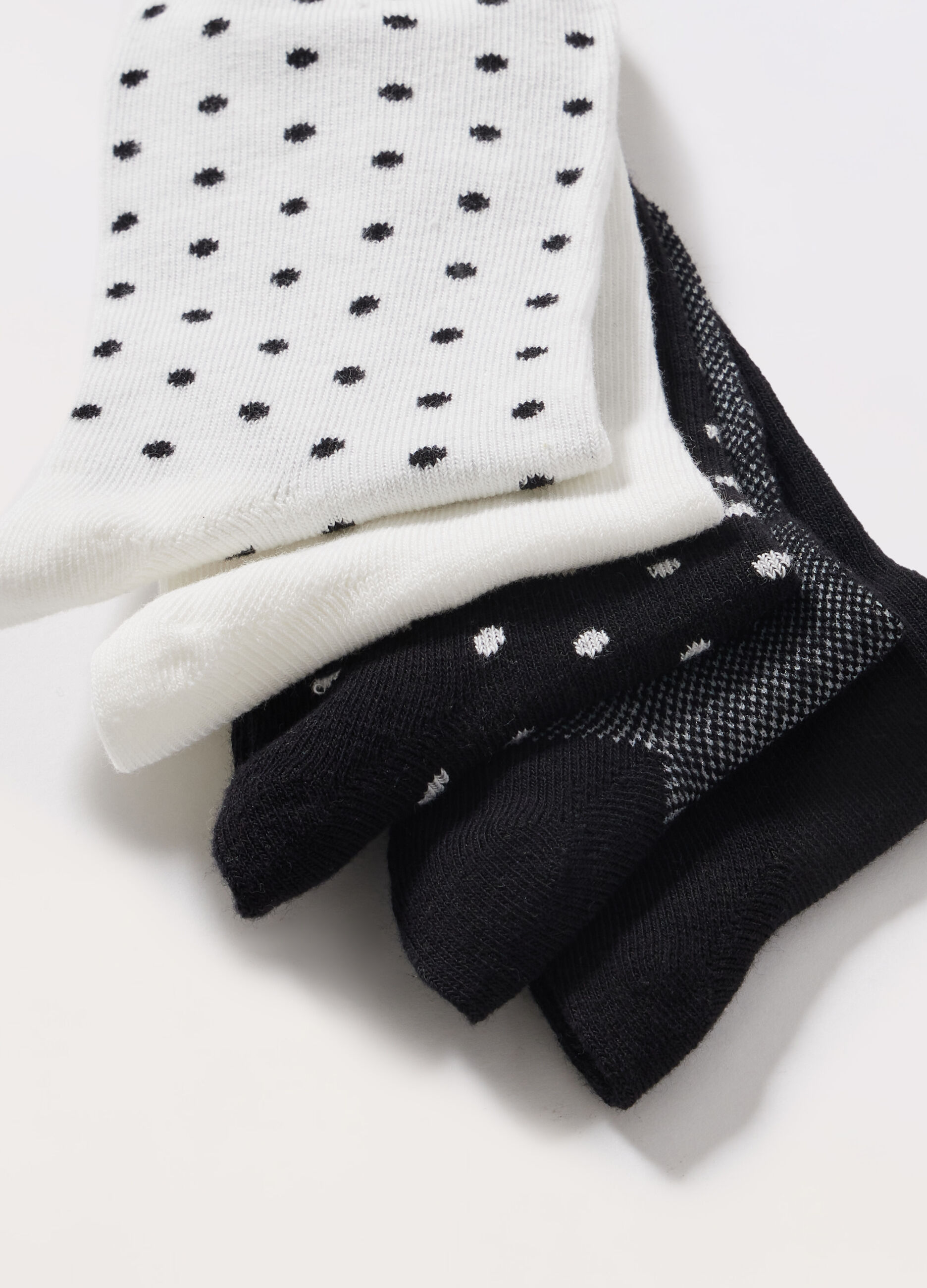 Pack 5 calze corte misto cotone donna_1