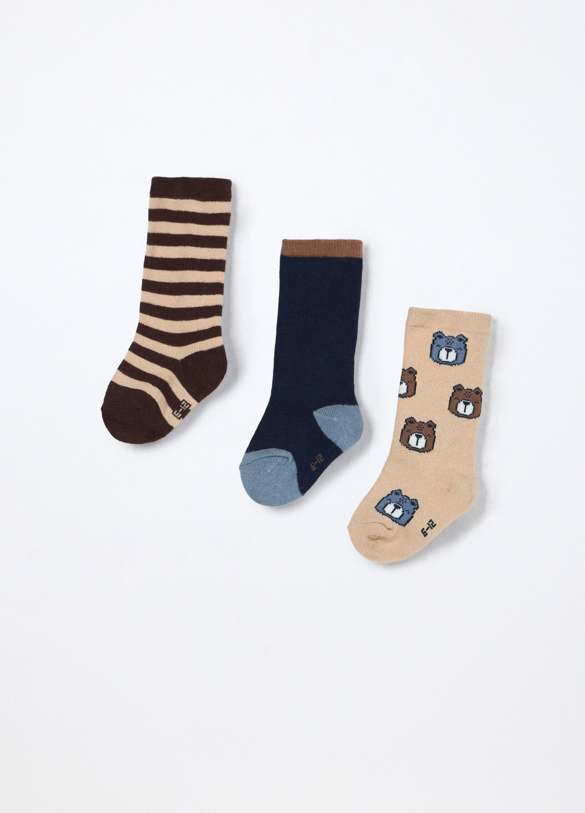 Pack 3 calze in misto cotone neonato_1