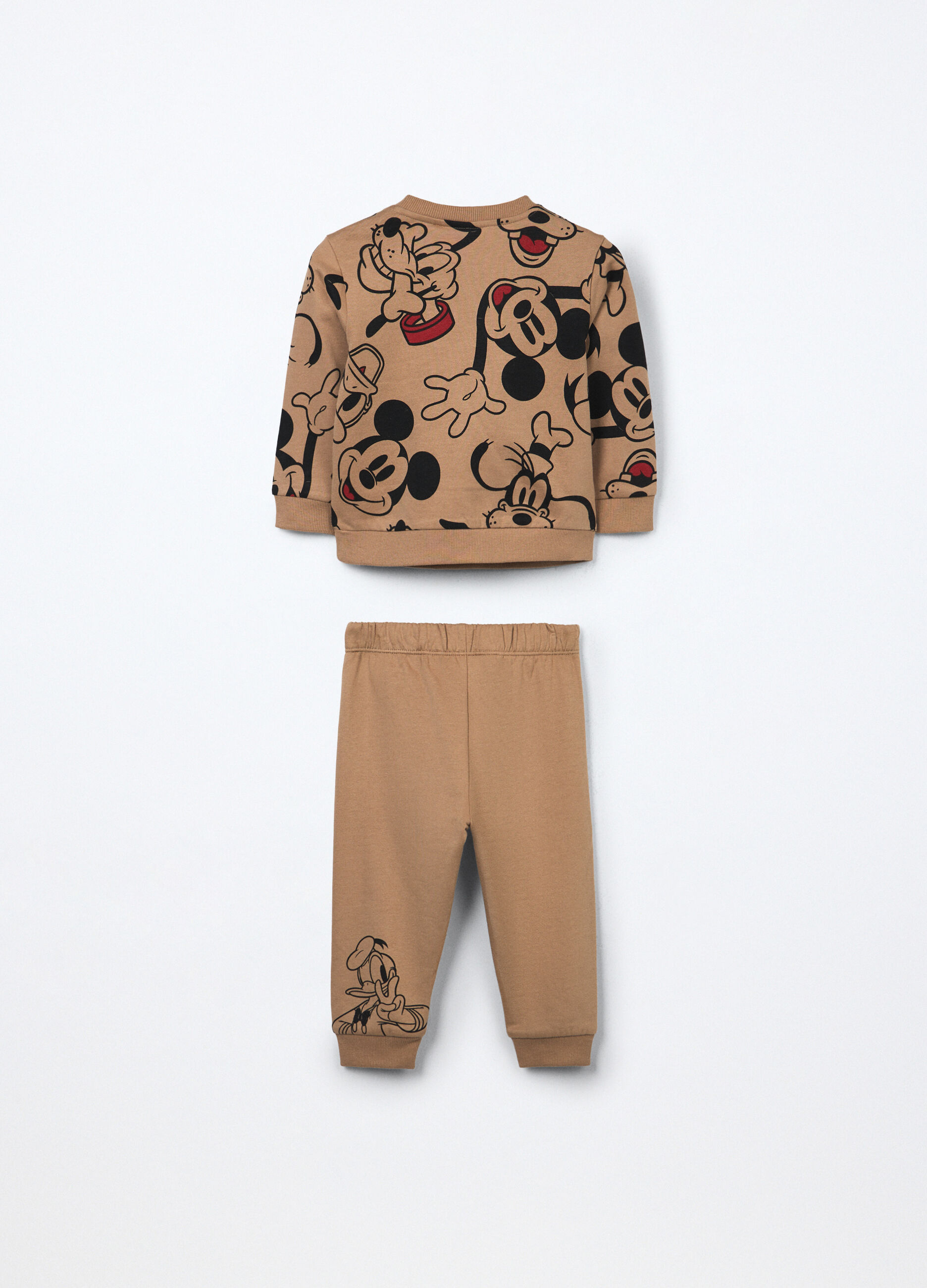 Jogging set in puro cotone fleece neonato_1