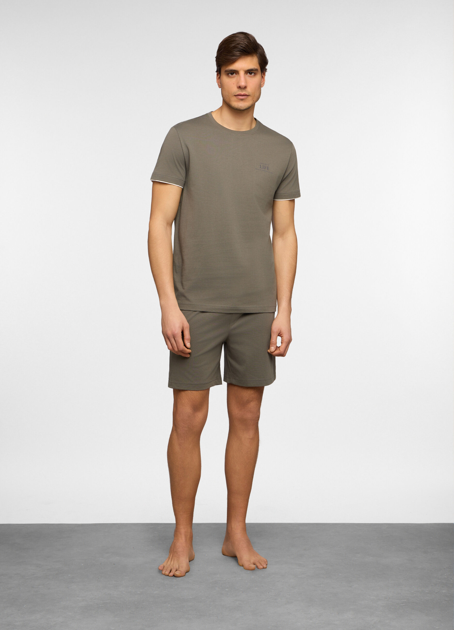 Pigiama corto in jersey di cotone uomo_0