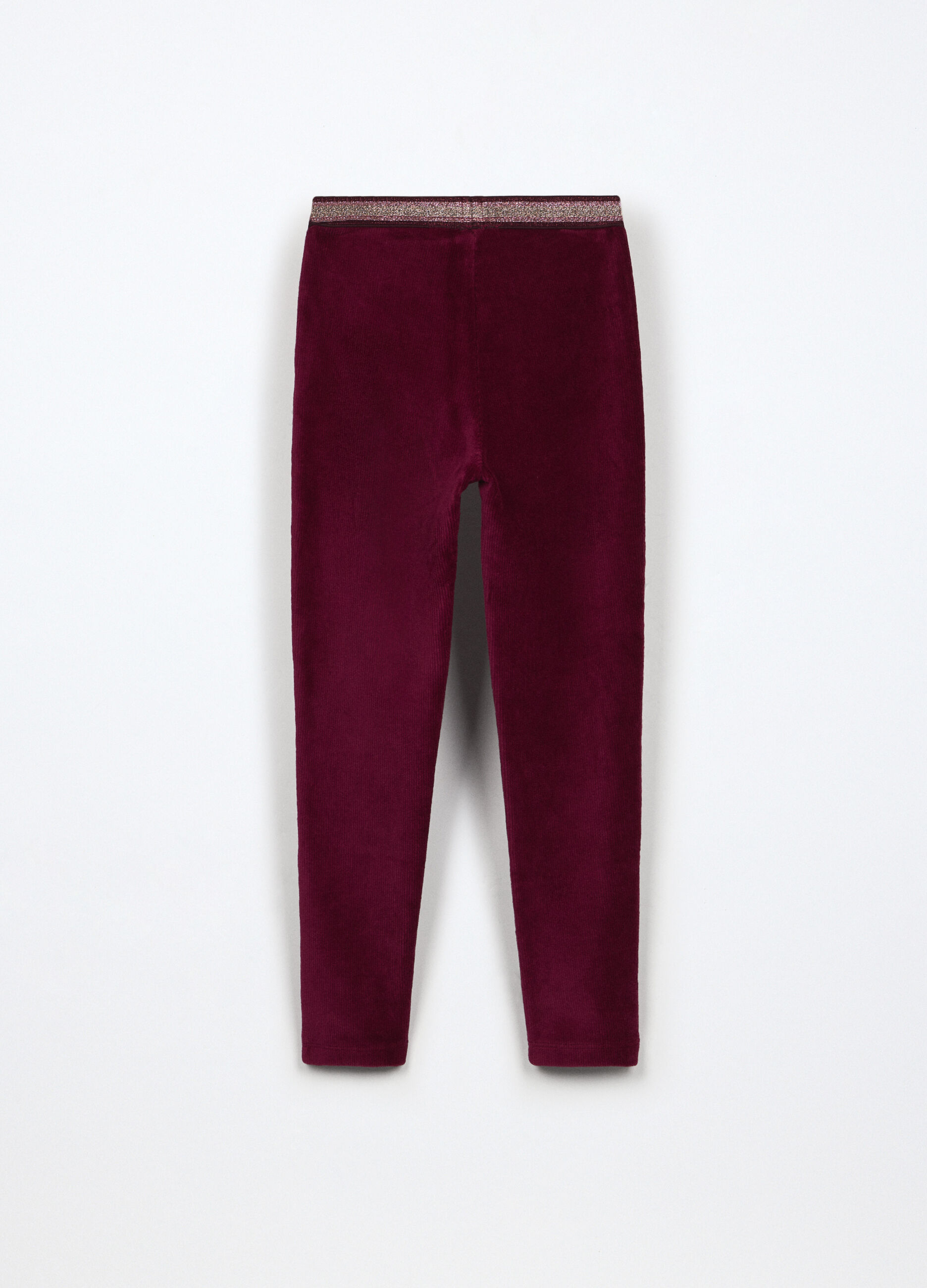 Jeggings velour misto cotone bambina_1