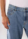 Jeans 5 tasche regular in denim di cotone uomo_3