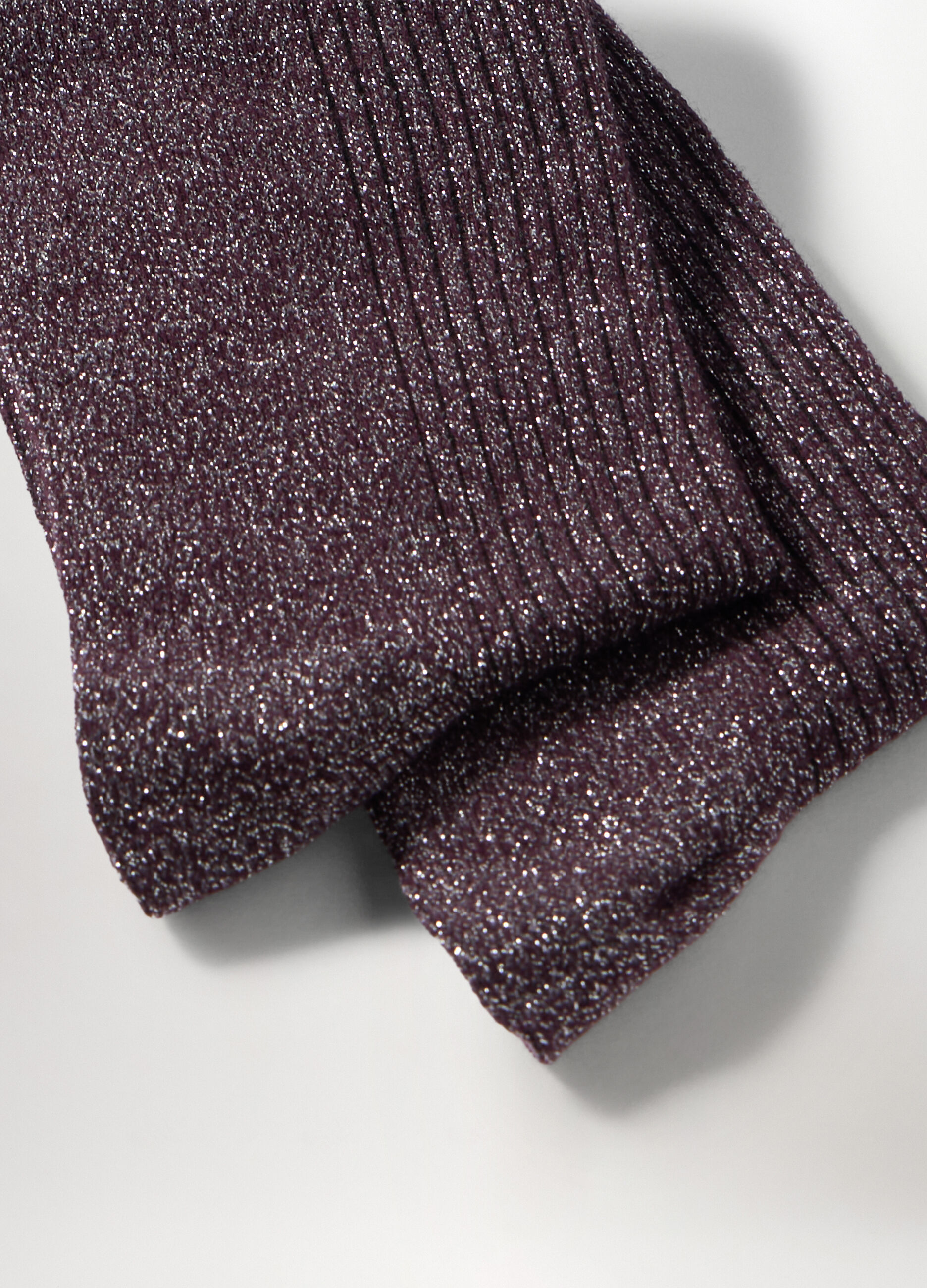 Calze lunghe in costina misto cotone donna_1