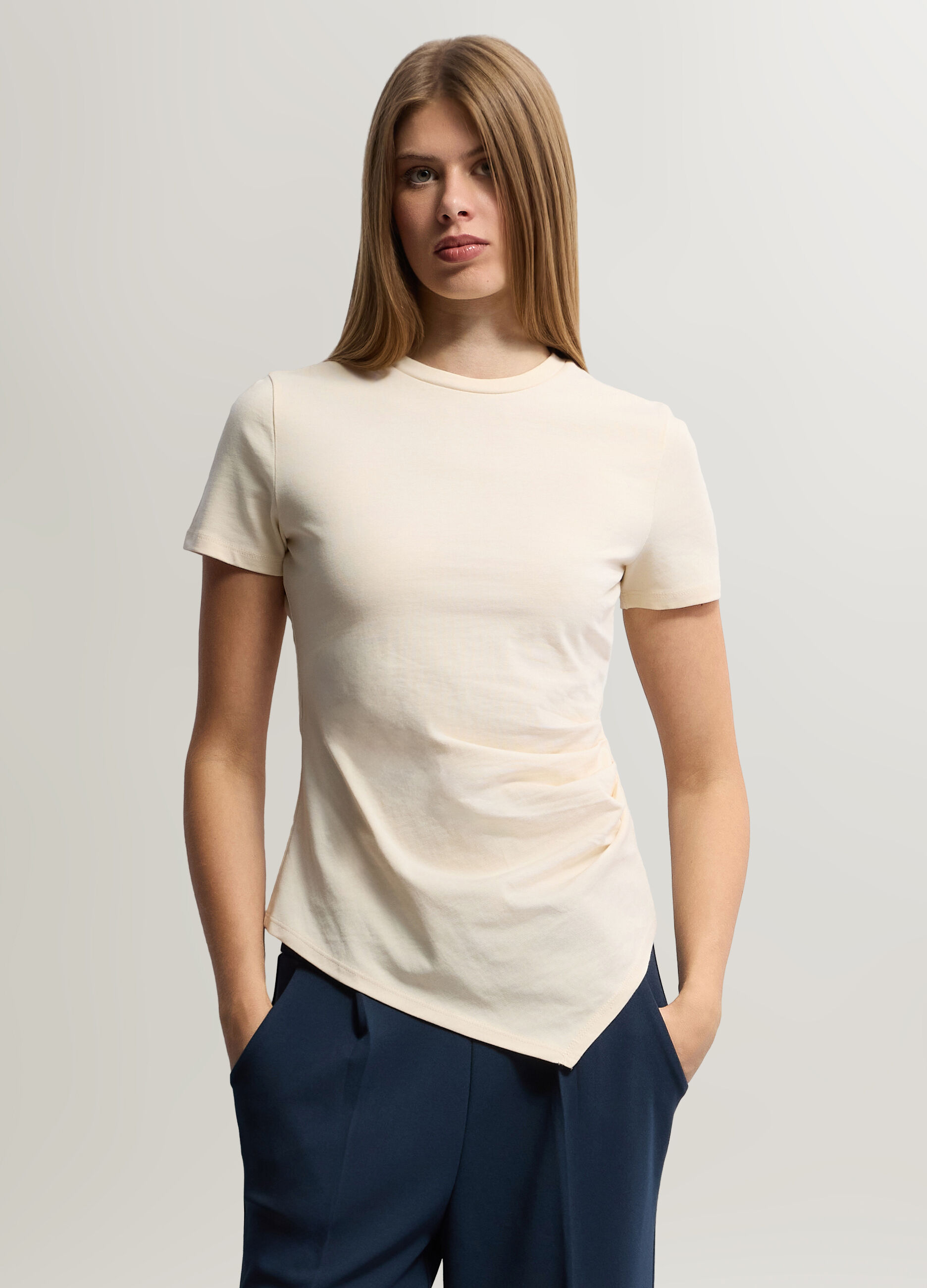 T-shirt girocollo donna_0