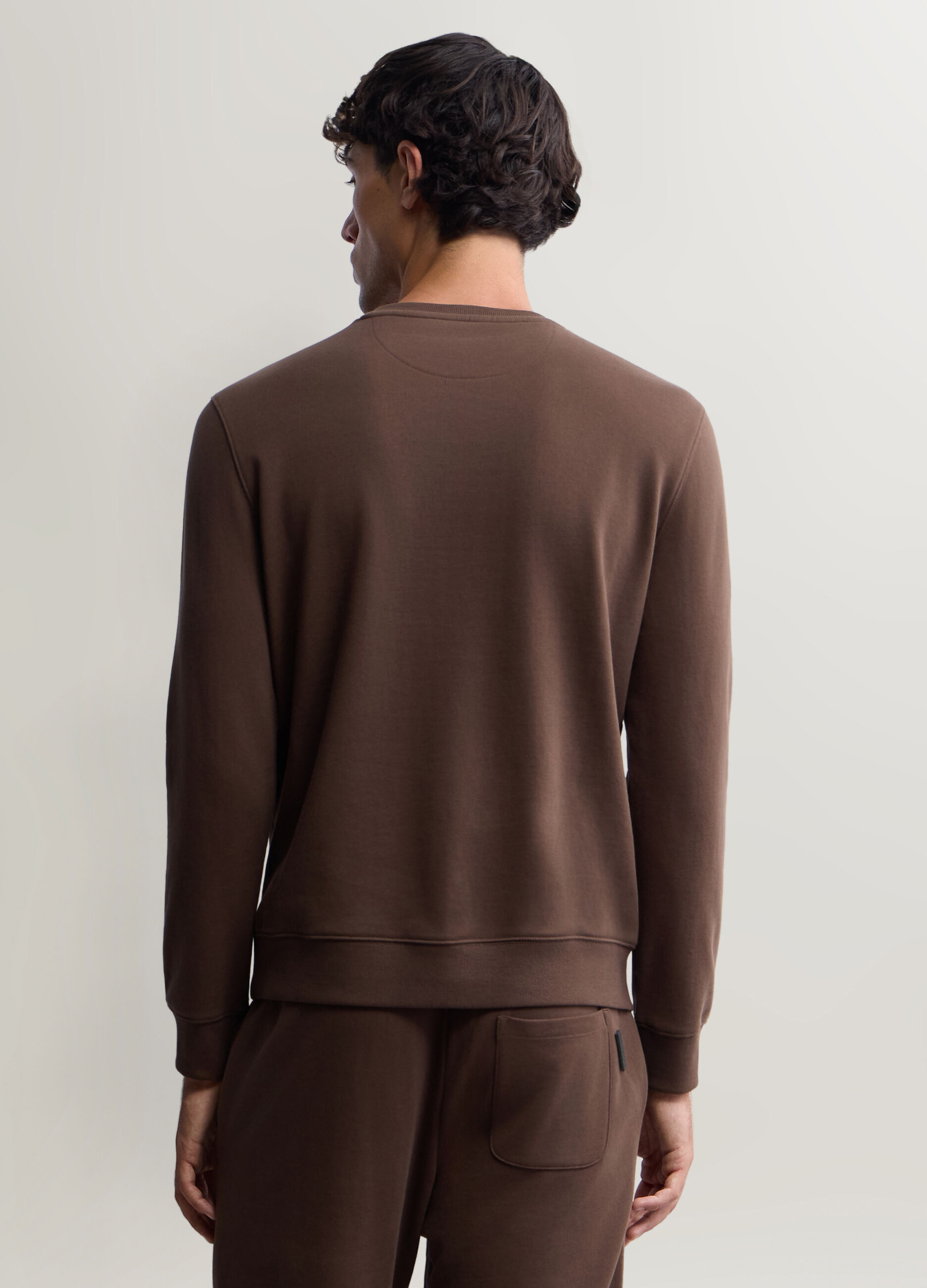 Felpa girocollo in cotone uomo_1