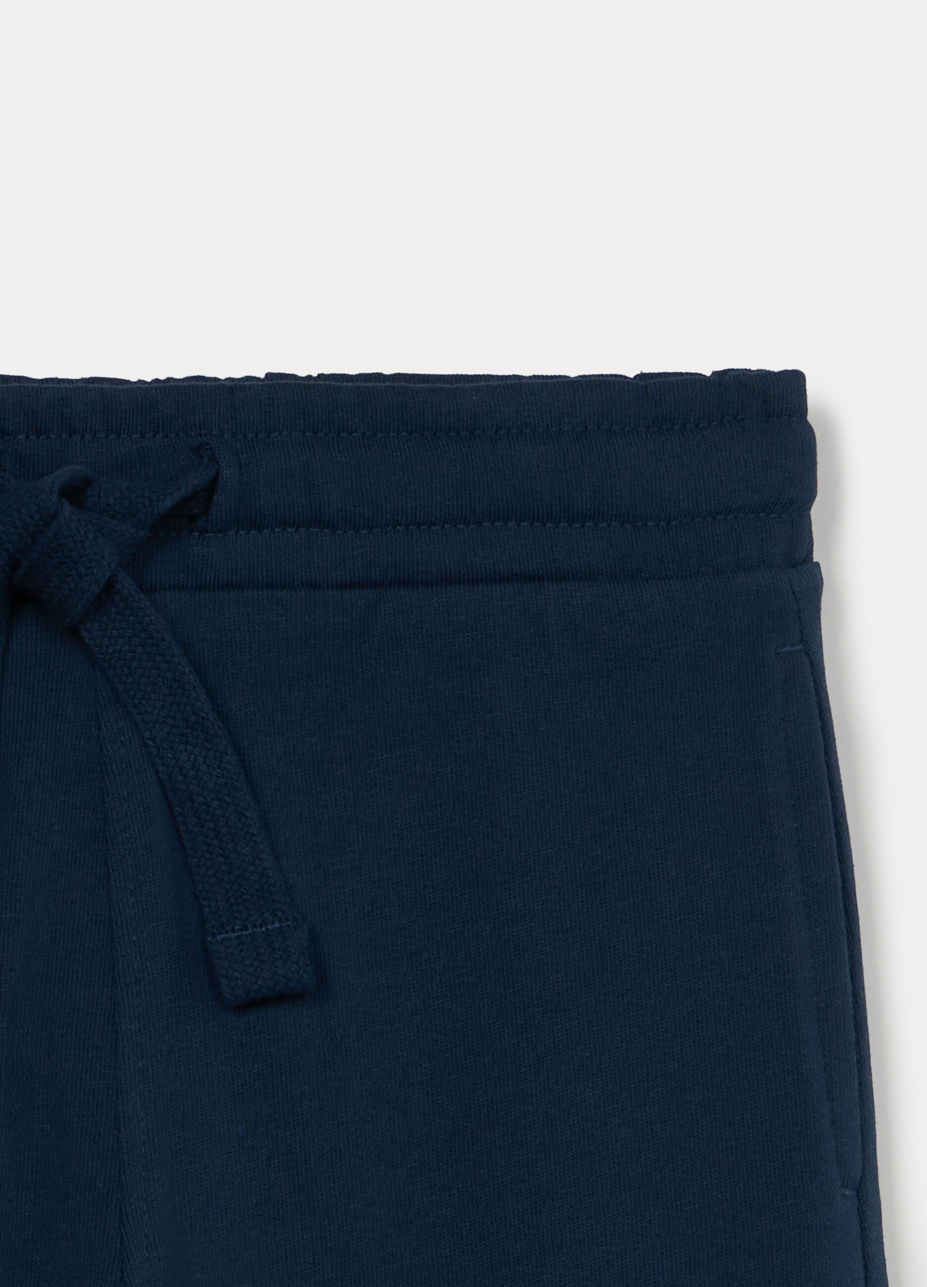 Jogger in french terry di puro cotone bambino_2