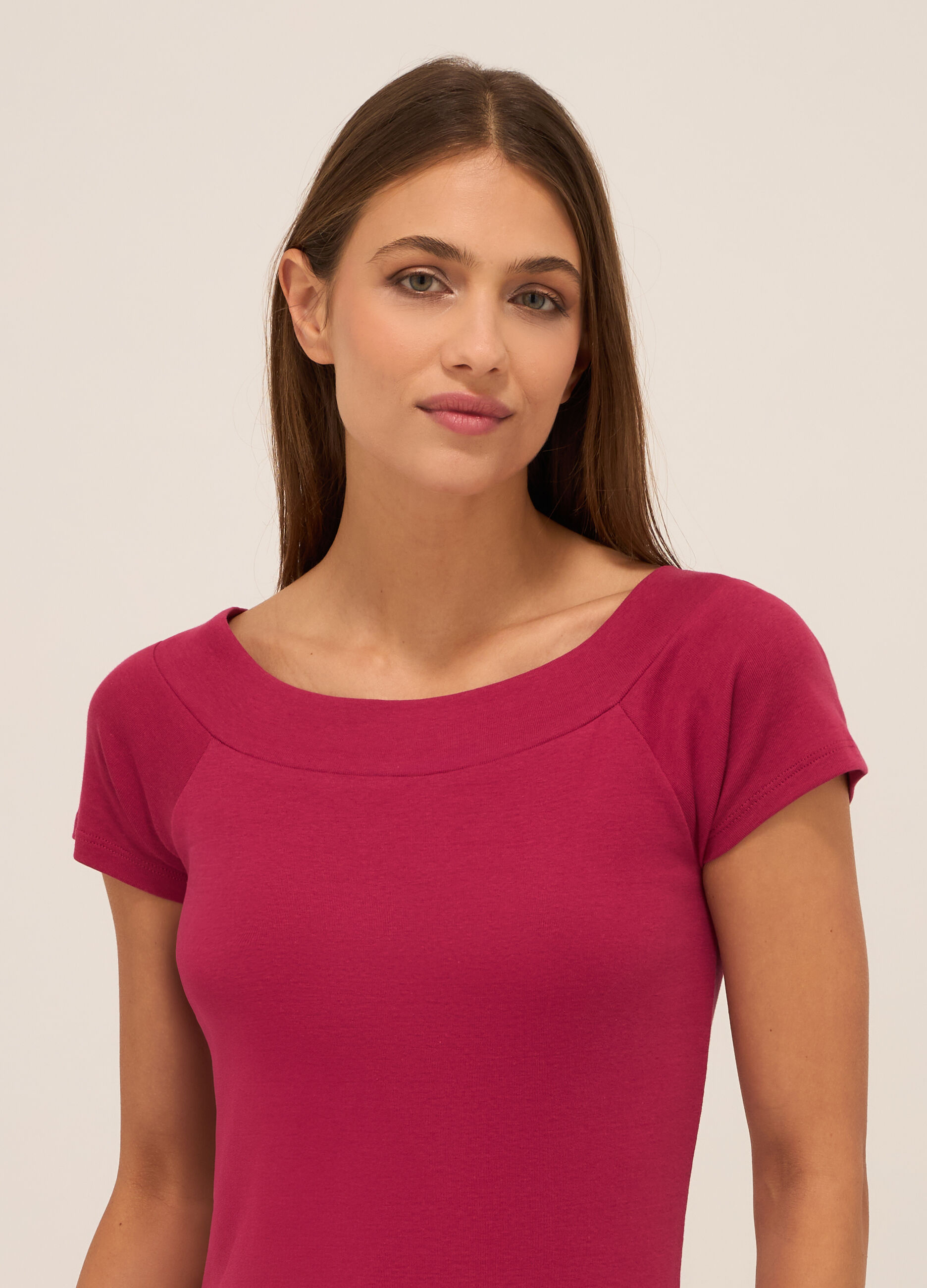 T-shirt in puro cotone donna_2