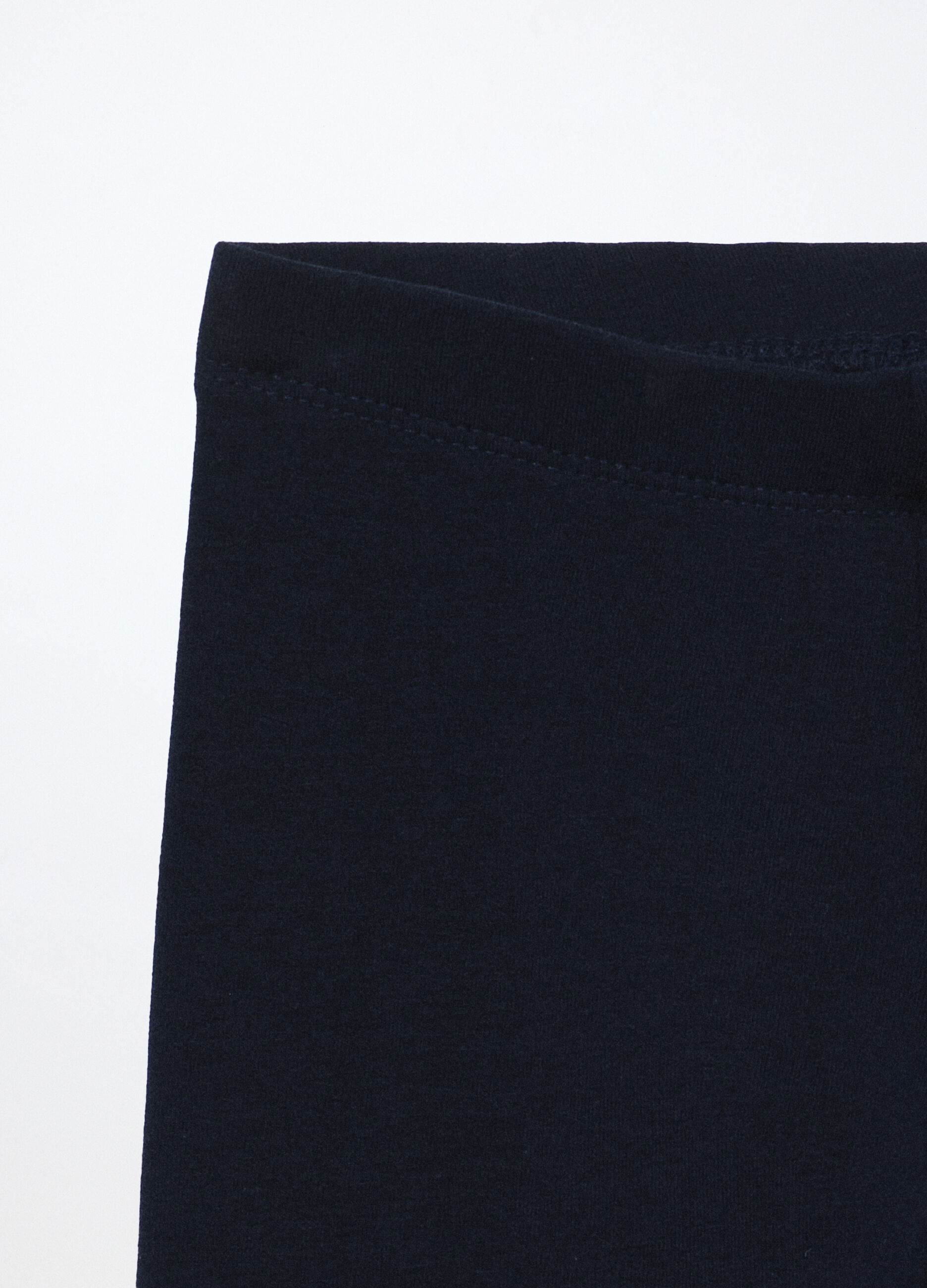 Leggings in french terry di cotone stretch bambina_2