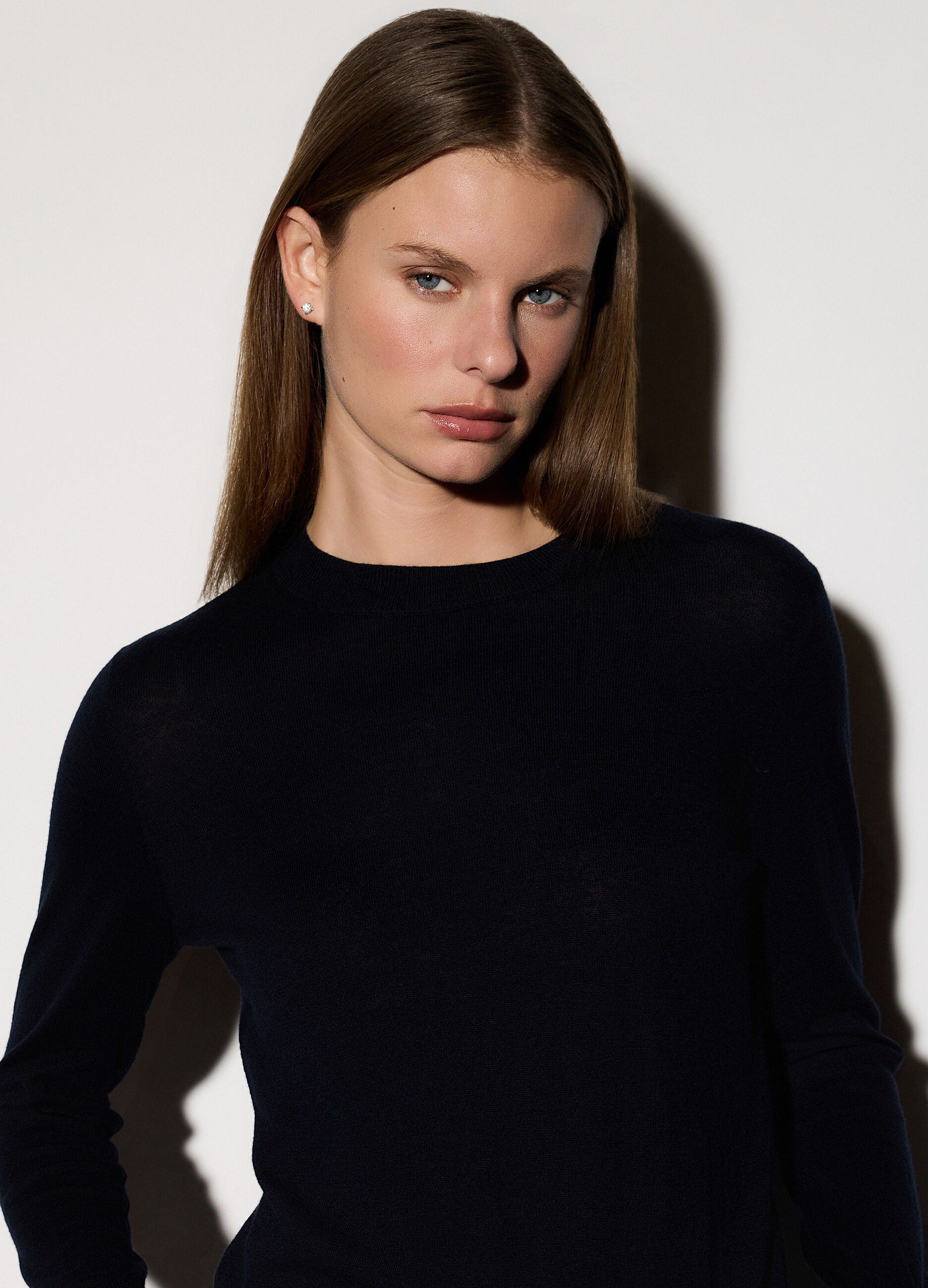 Pullover girocollo rasato donna_3