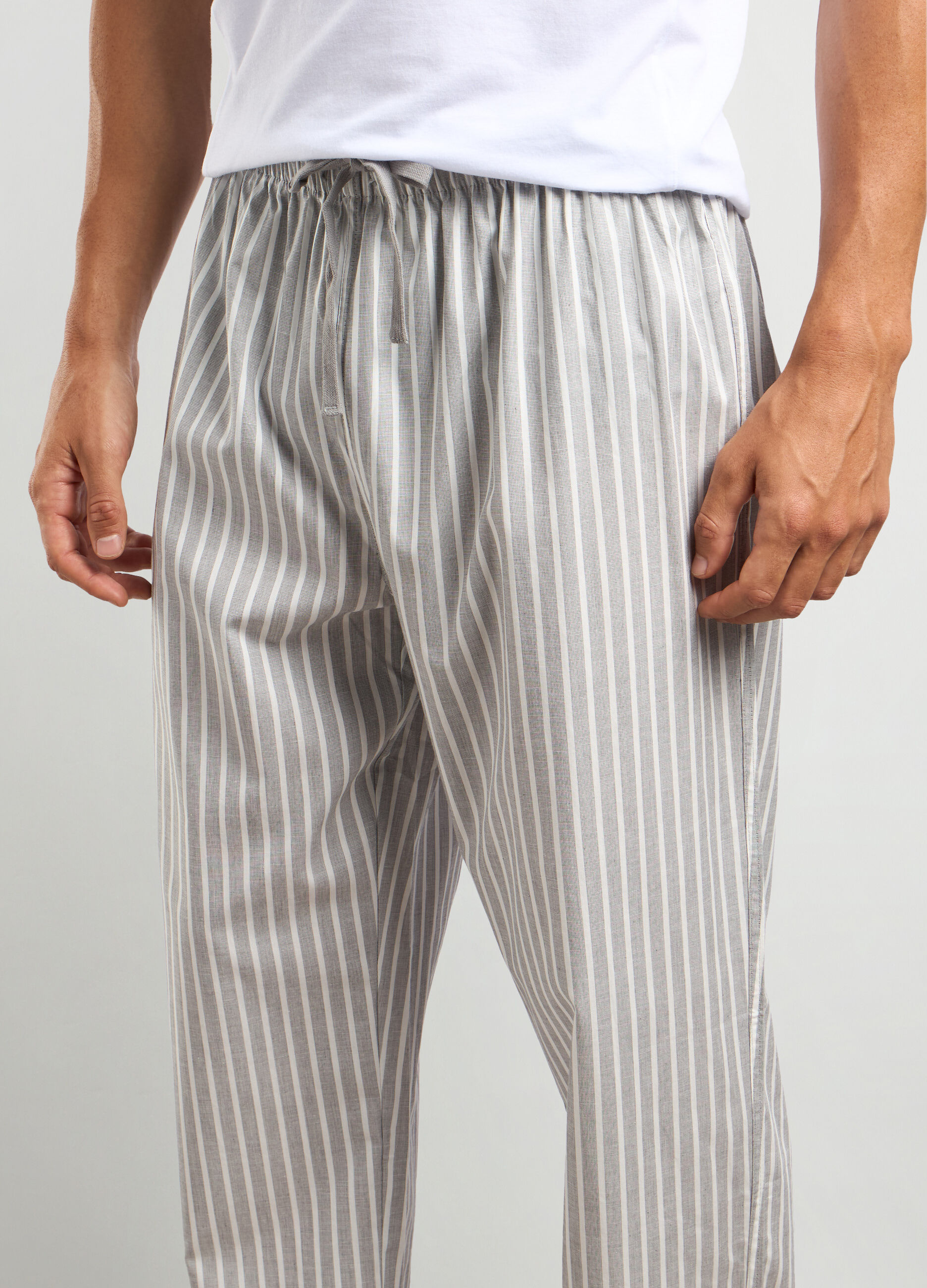 Pantaloni pigiama lunghi in puro cotone uomo_2