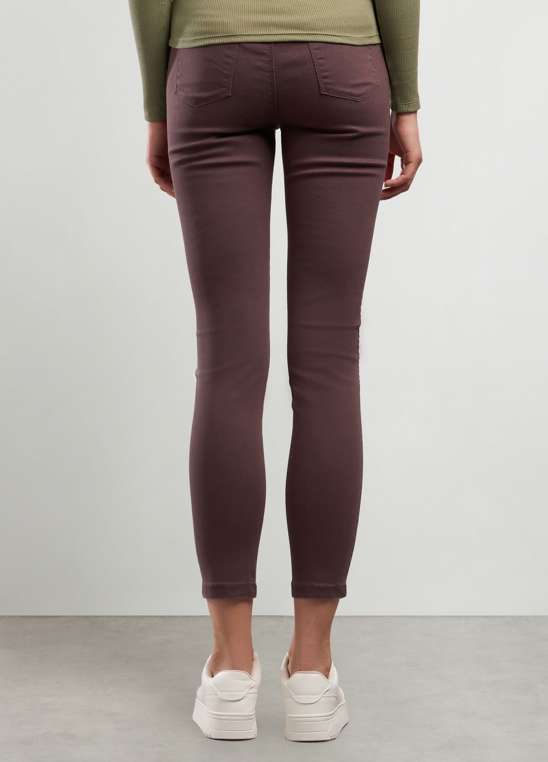 Jeggings in misto cotone stretch donna_1