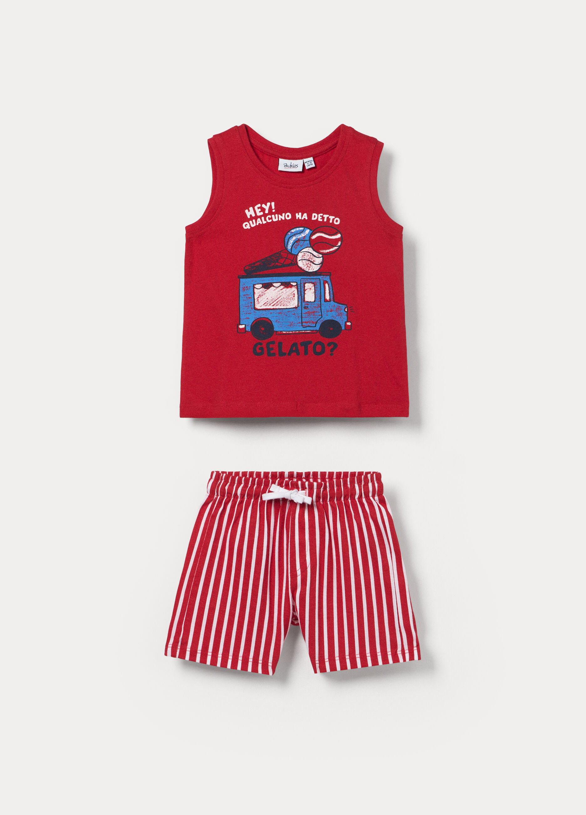 Jogging set in jersey di puro cotone bimbo_0