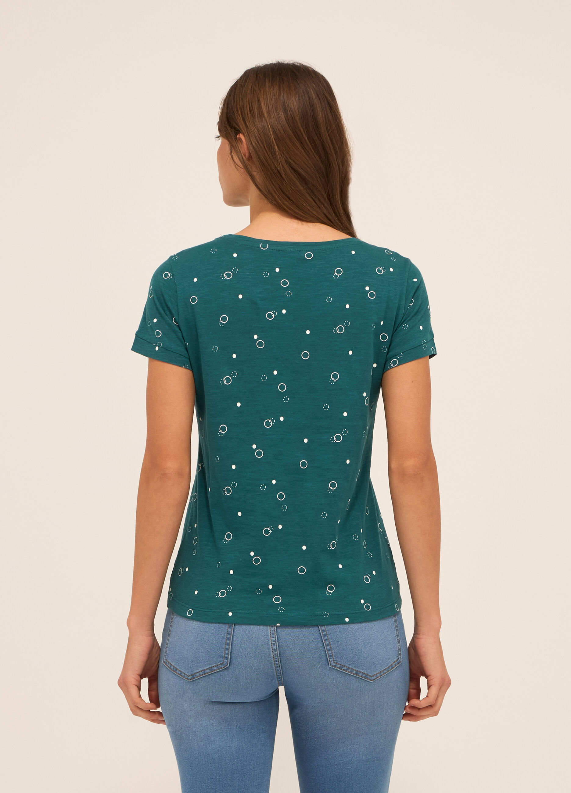 T-shirt in puro cotone donna_1