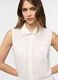 Camicia smanicata Fit Regular con collo alla francese donna_2
