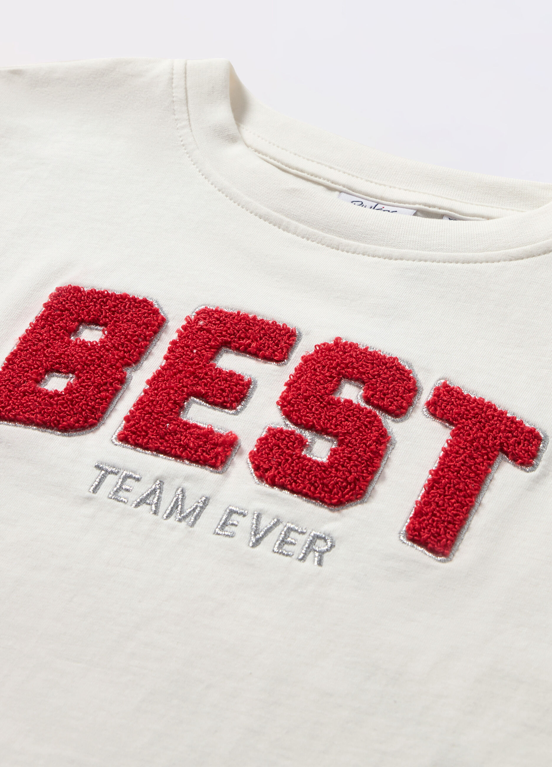 T-shirt in jersey di puro cotone ragazza