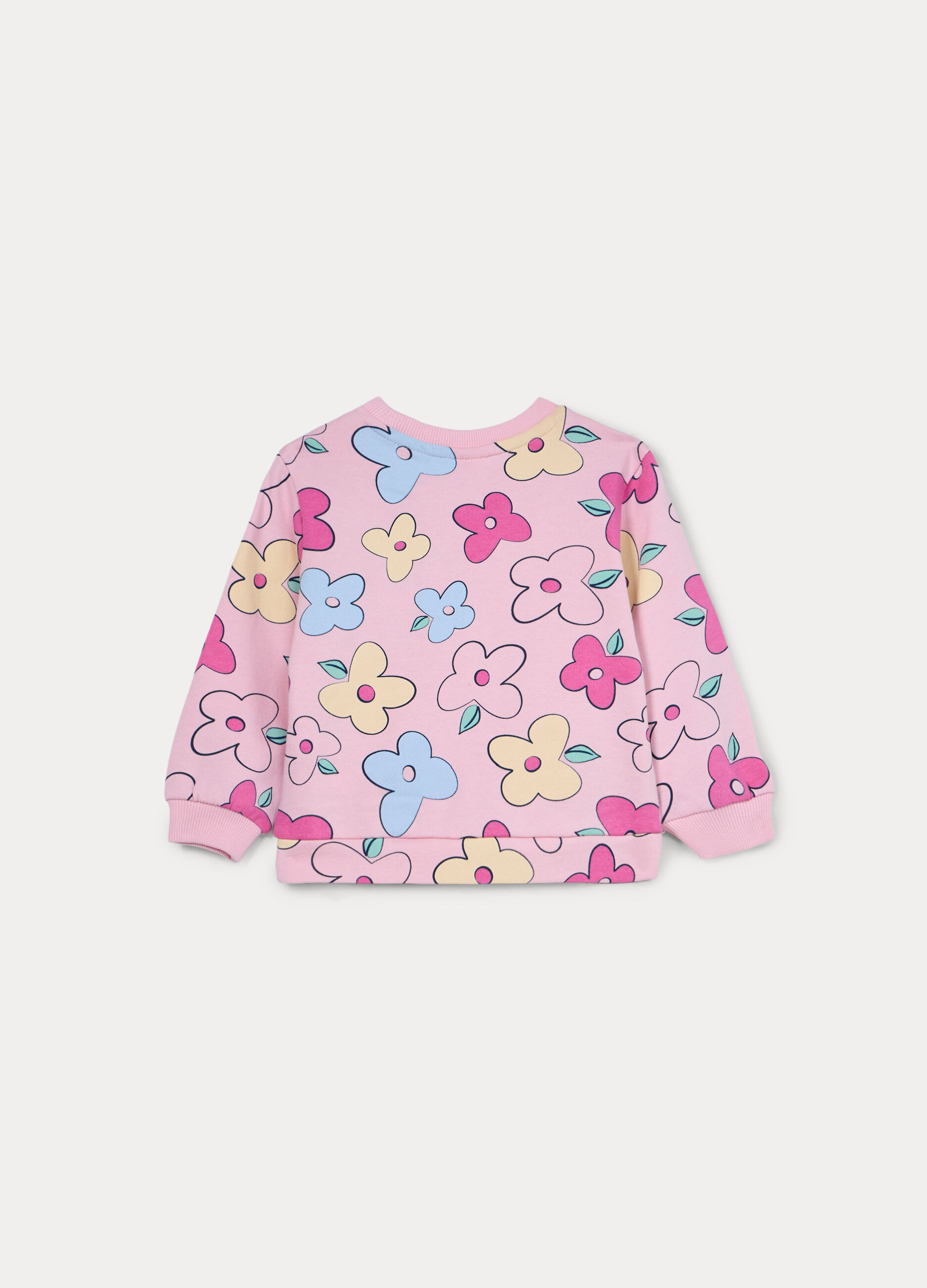 Felpa in french terry di puro cotone bimba_1