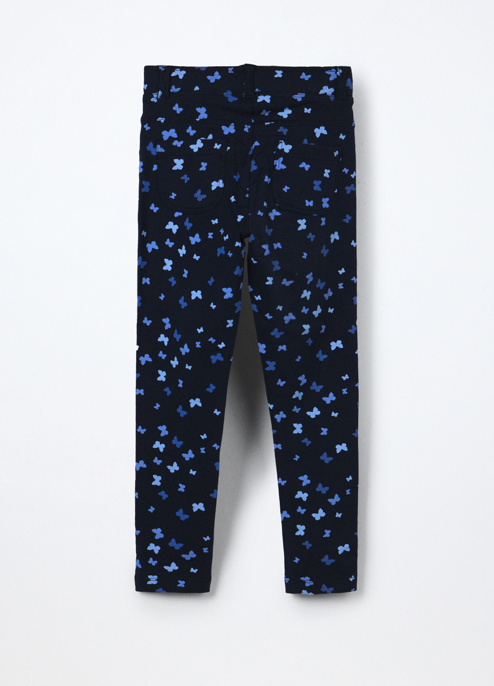 Treggings in french terry di cotone stretch bambina_1