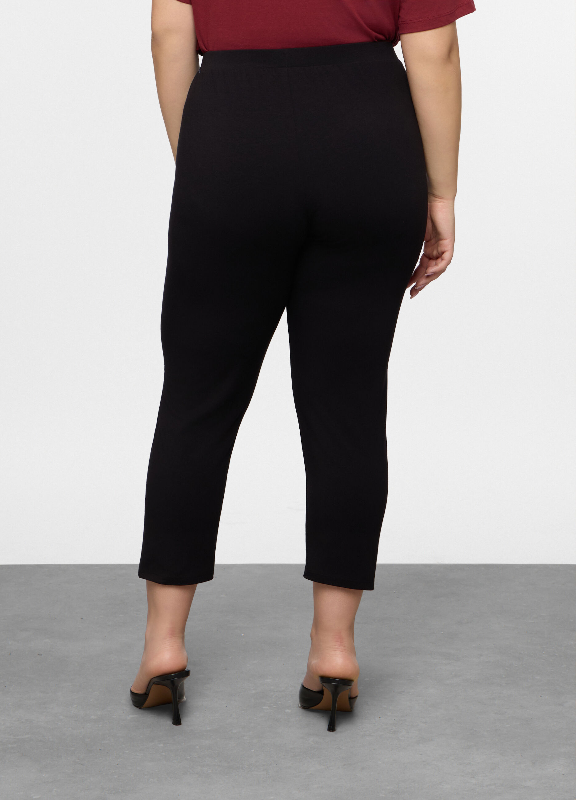 Leggings Capri Fit Regular in jersey di cotone stretch donna curvy_1