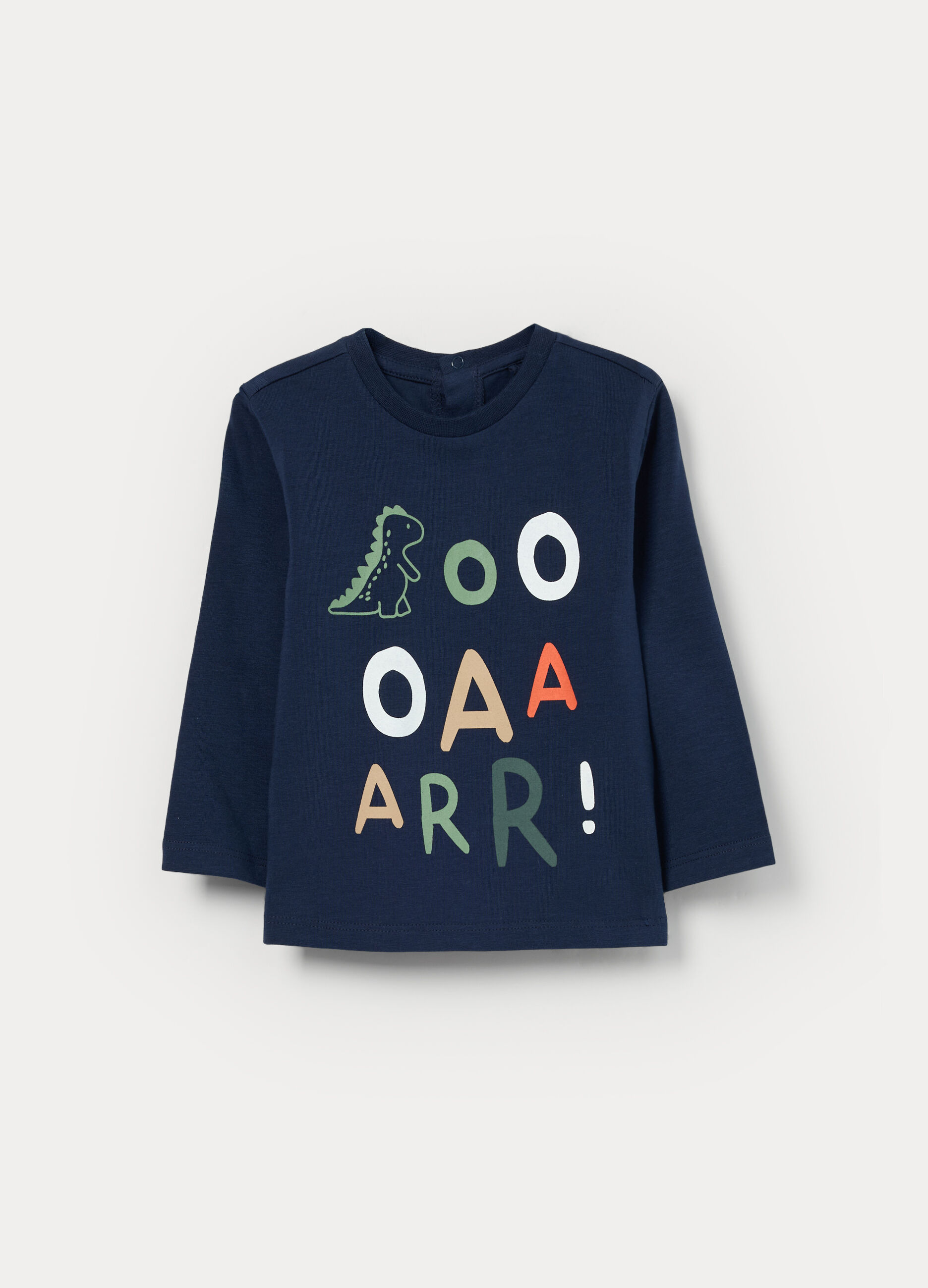 T-shirt in jersey di cotone stretch neonato_0