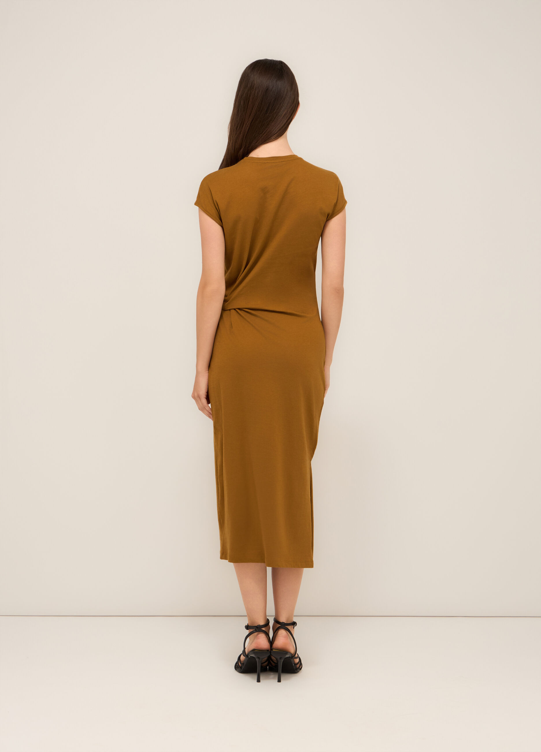 Abito lungo in jersey di puro cotone donna_1