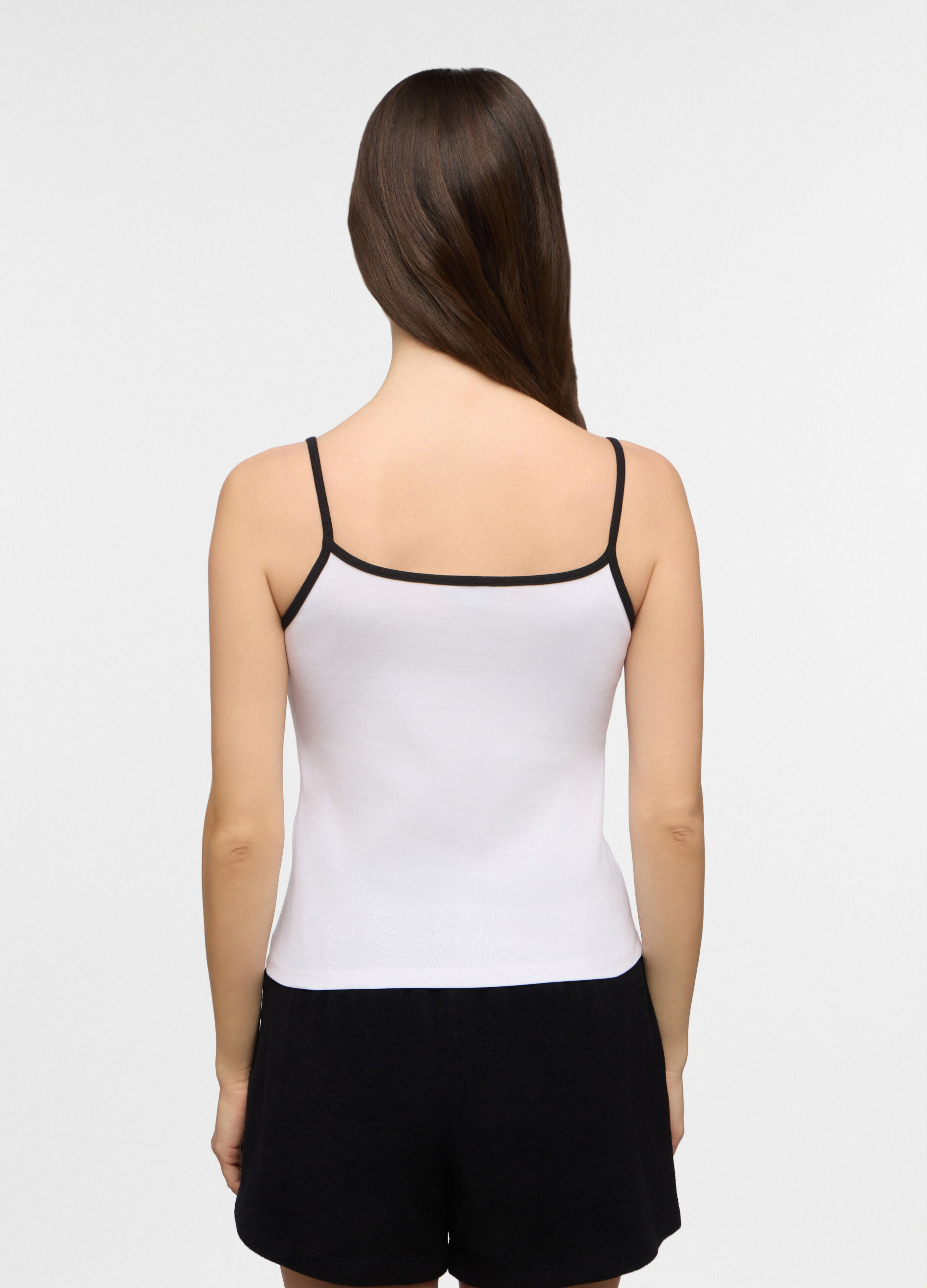 Top fitted in costina stretch donna_1