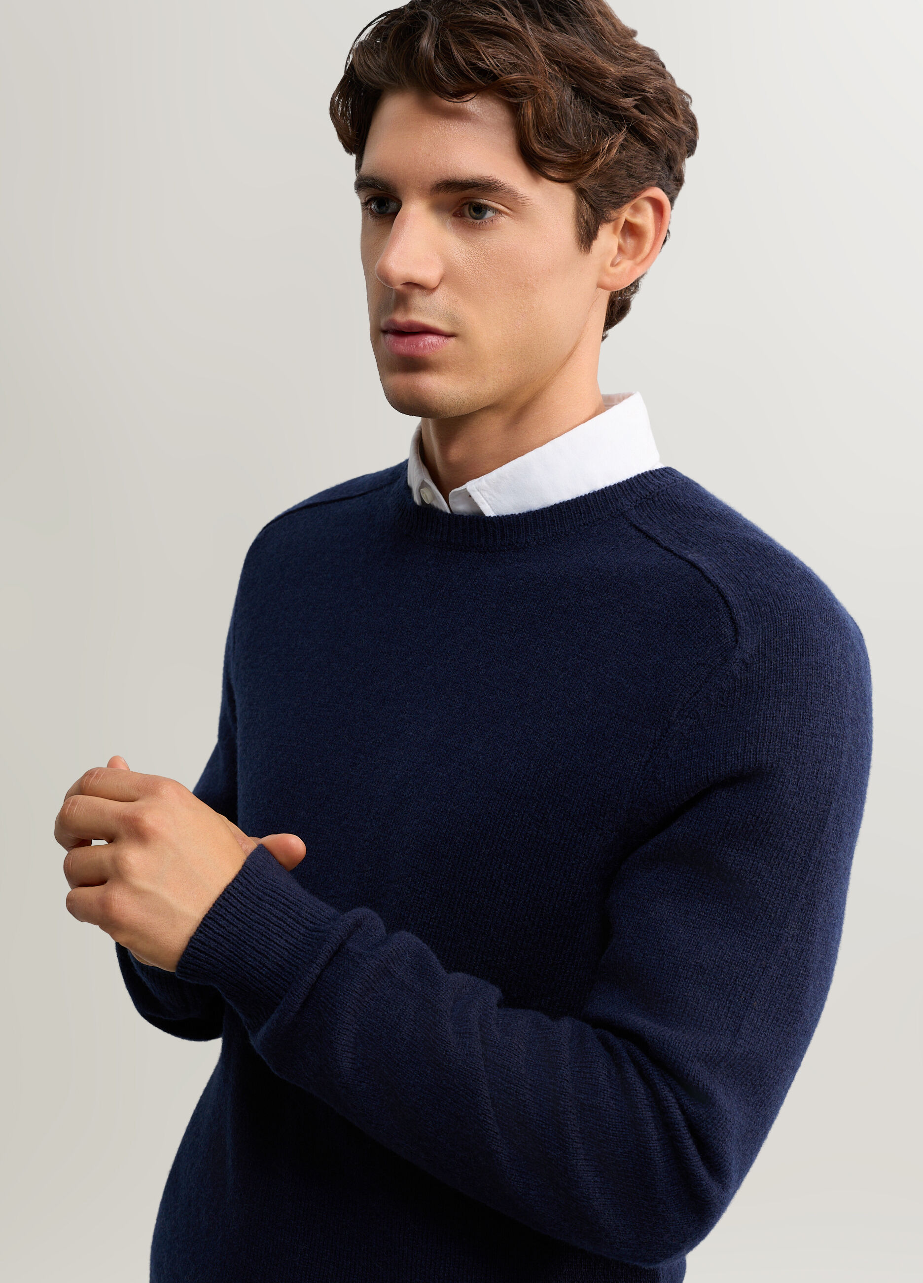 Maglione girocollo in lambswool uomo_2