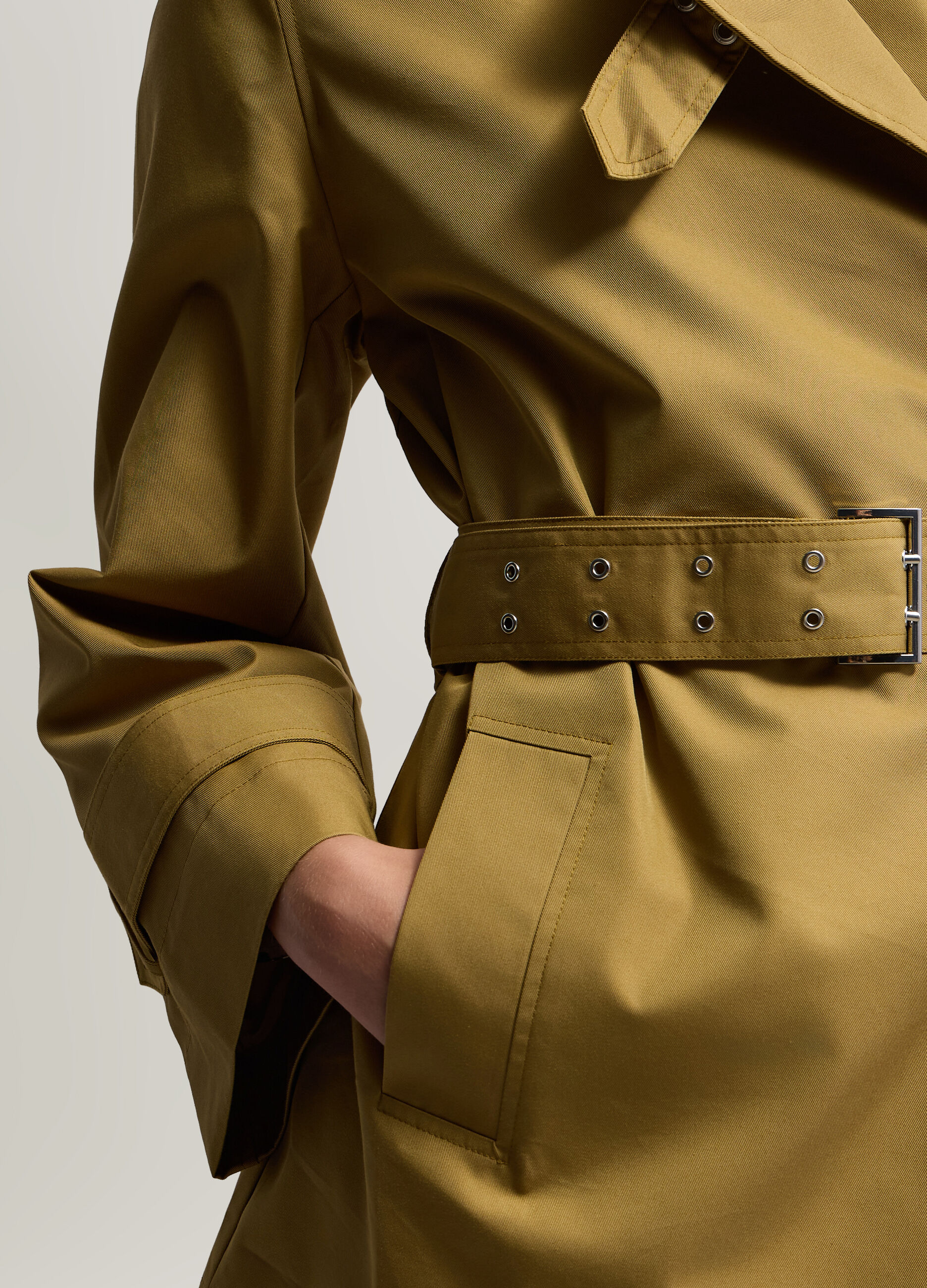 Giacca in twill misto cotone donna_2