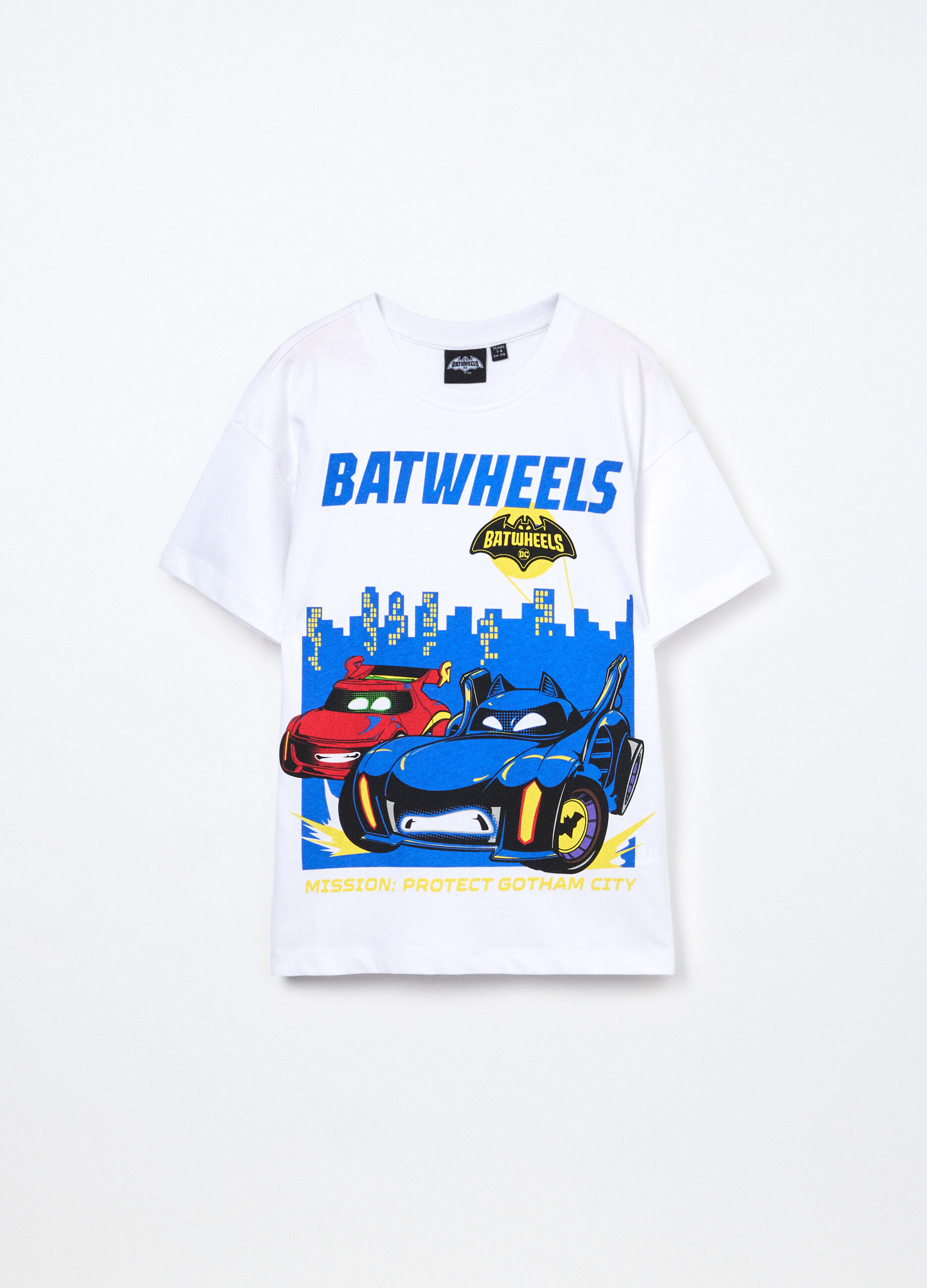 T-shirt Batwheels in jersey di puro cotone bambino_0