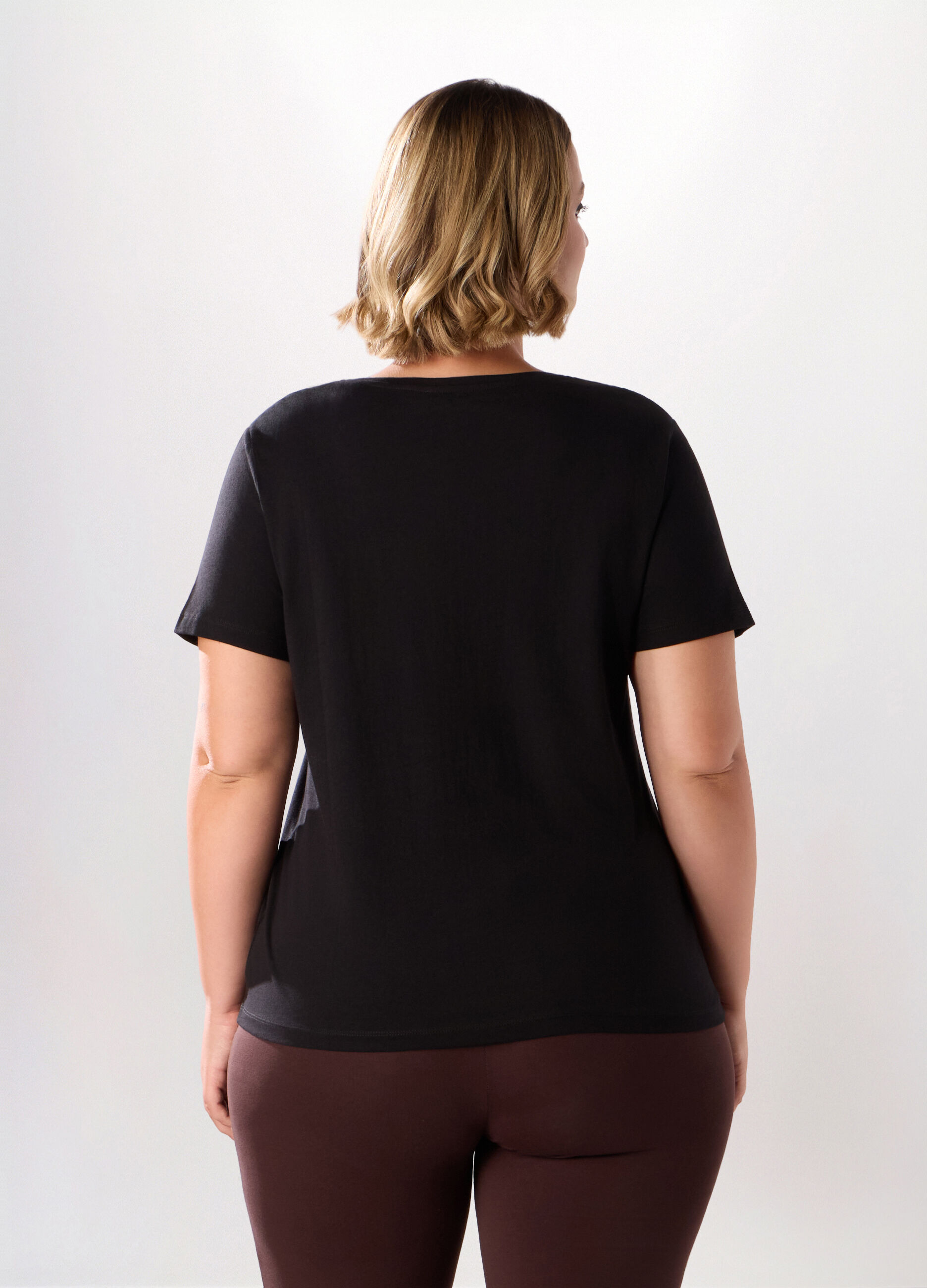 T-shirt in jersey di puro cotone donna curvy_1