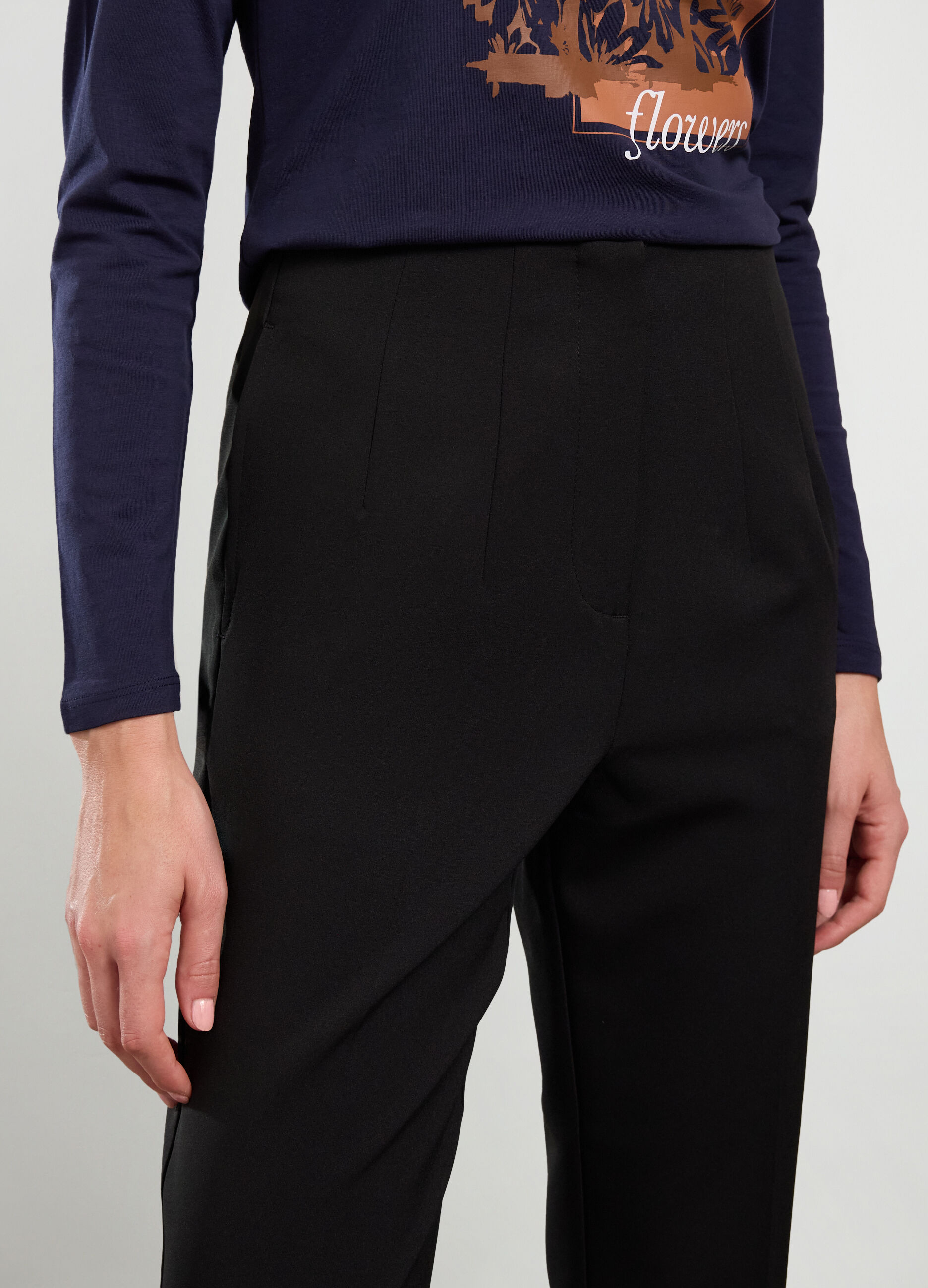 Treggings in tessuto stretch donna_2