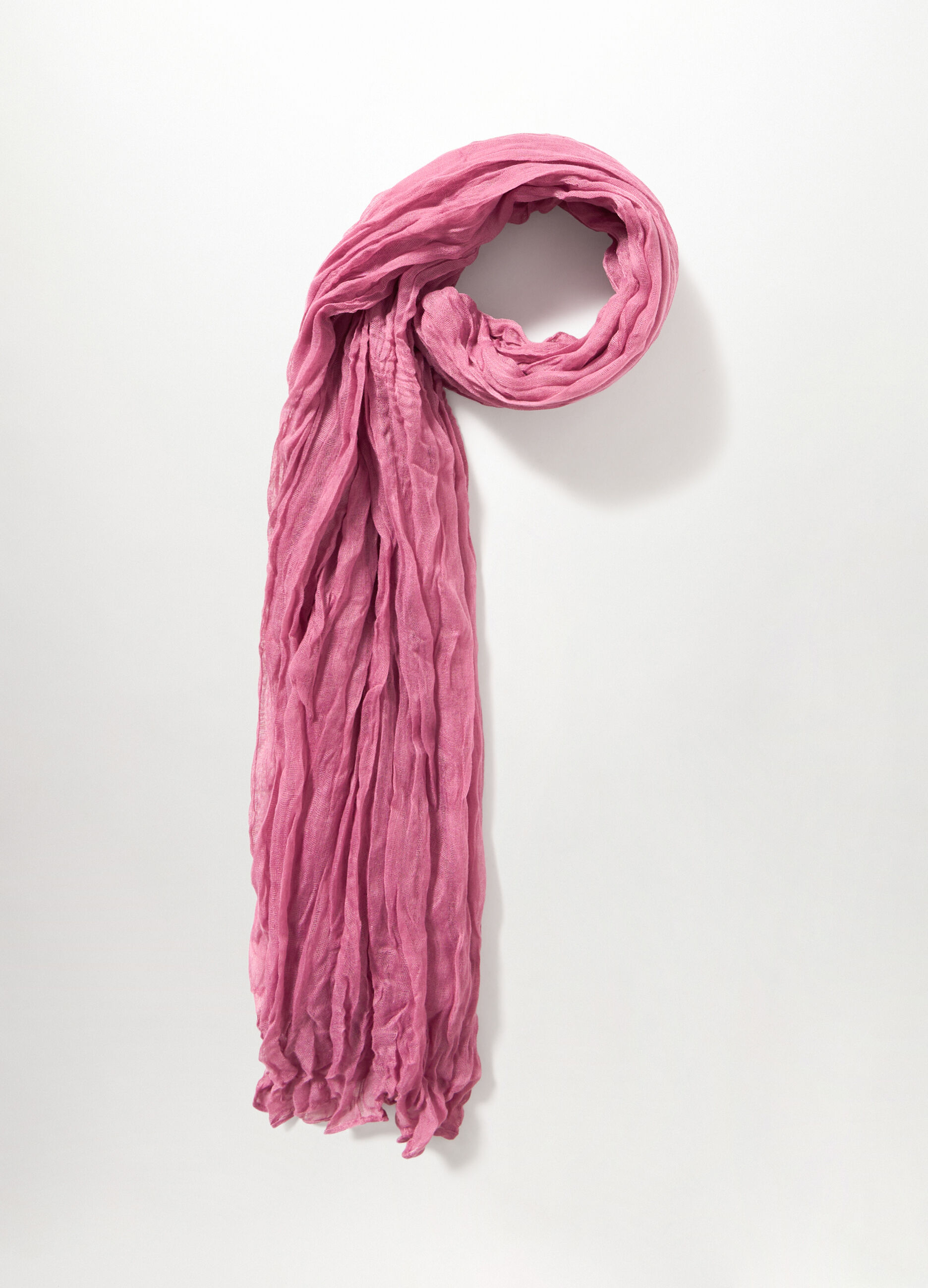 Foulard crinkle tinta unita donna_1