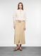 Gonna lunga in twill di cotone stretch donna_0