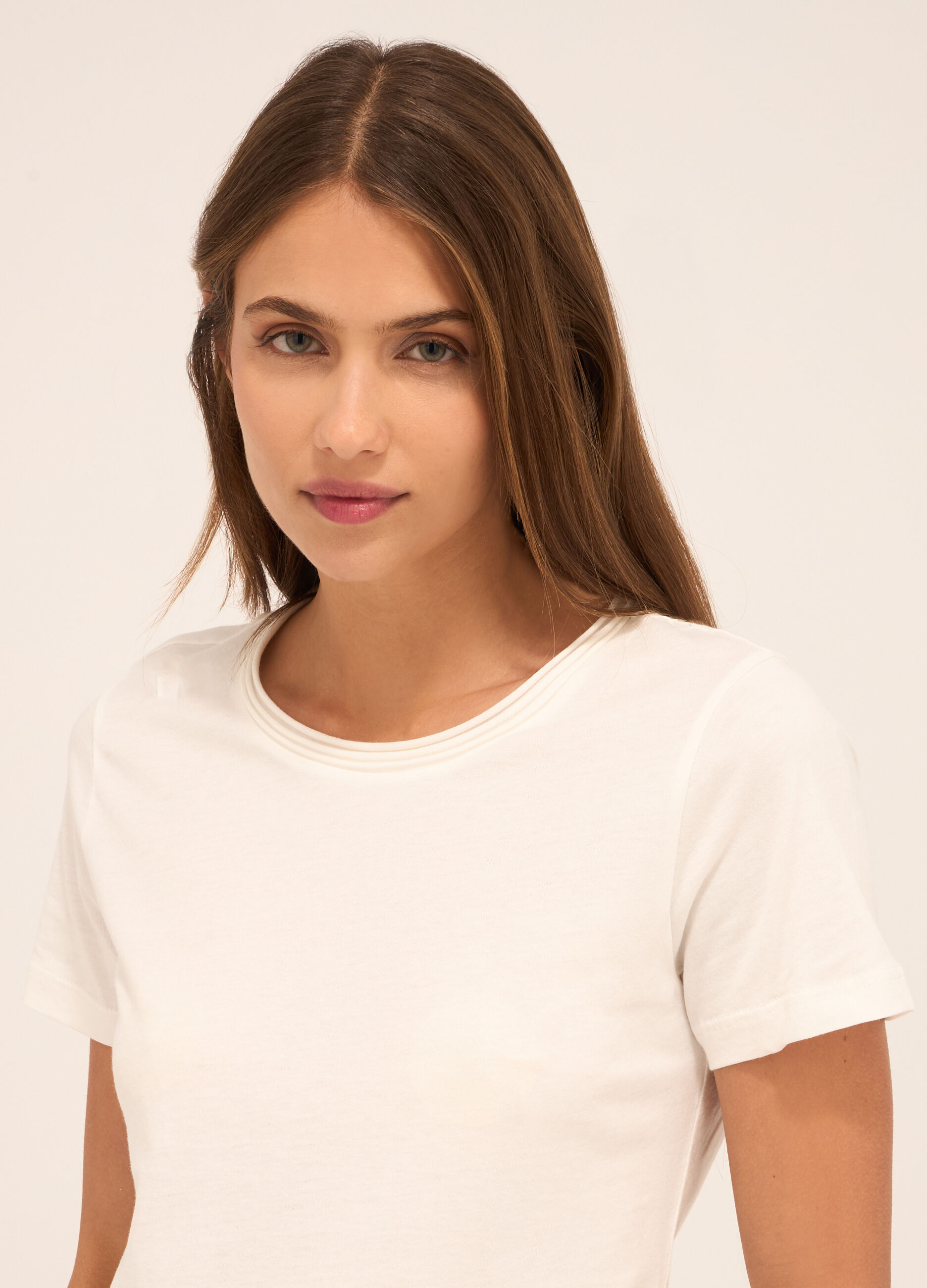 T-shirt in puro cotone donna_2