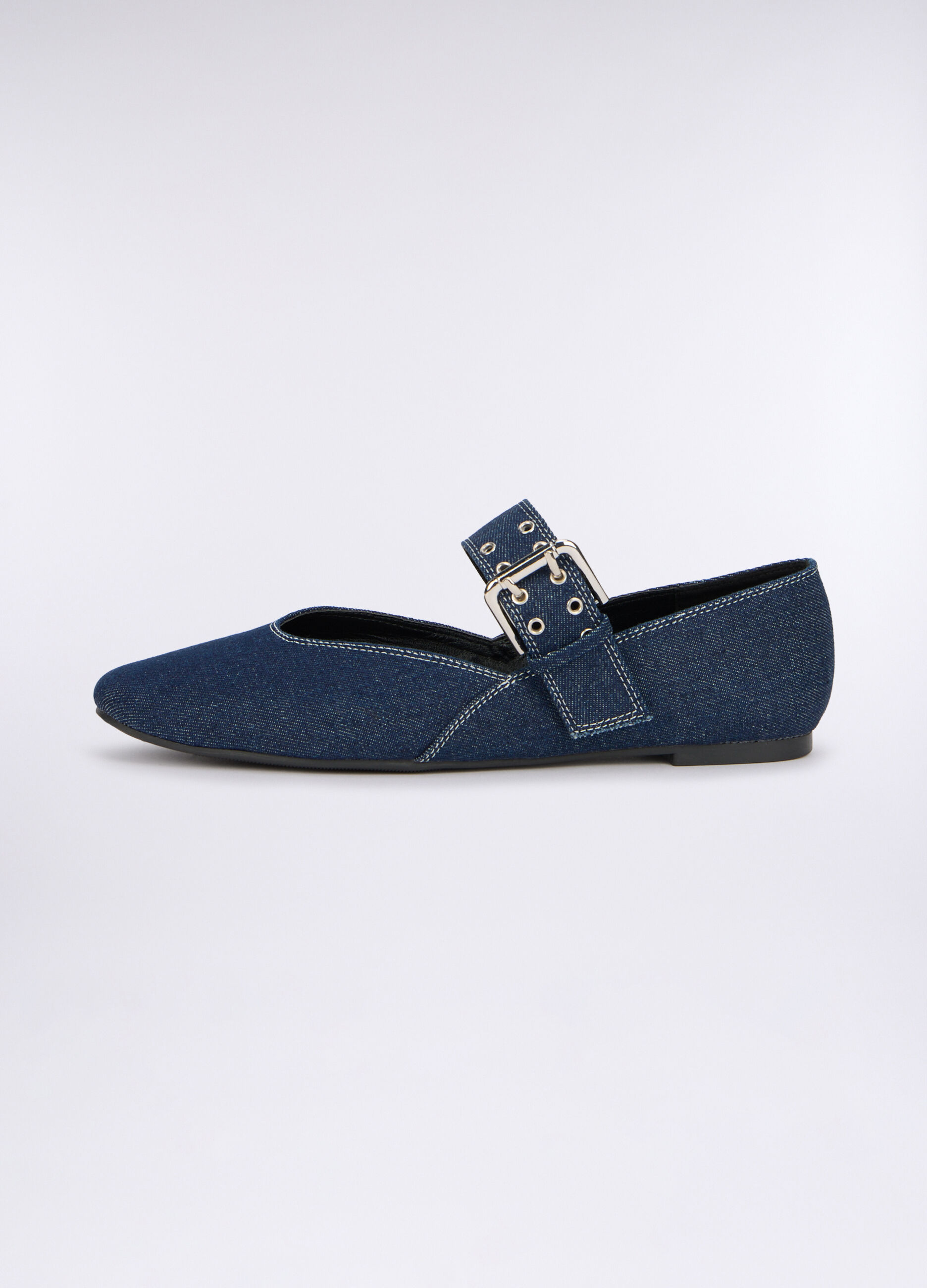 Ballerine effetto denim donna_1