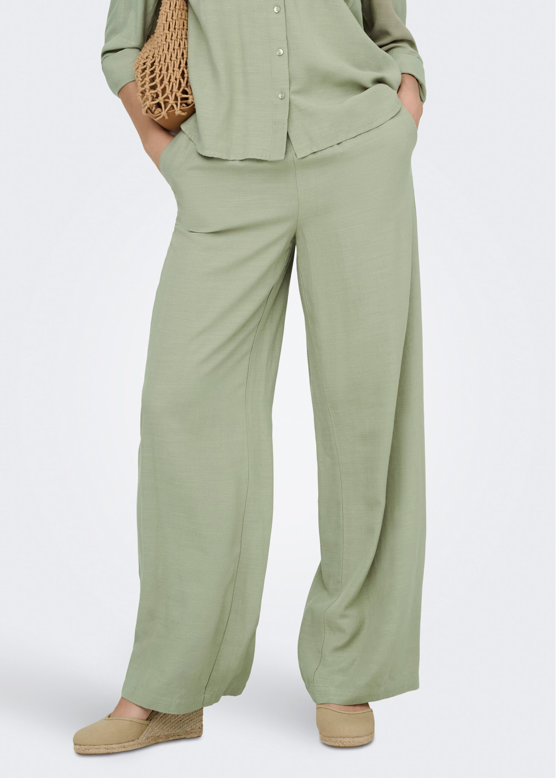 Pantaloni wide leg fit_0