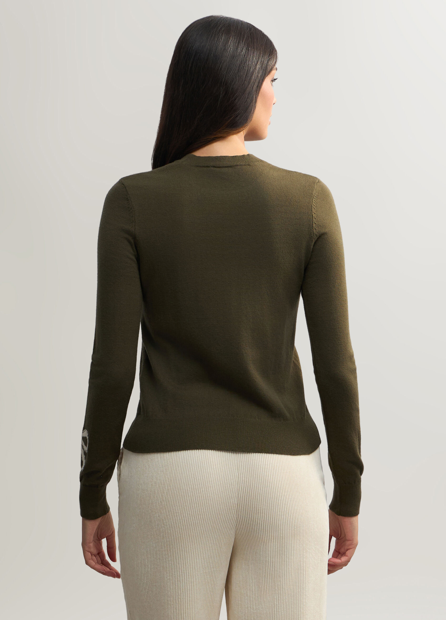Maglia Fitted girocollo rasata donna_1