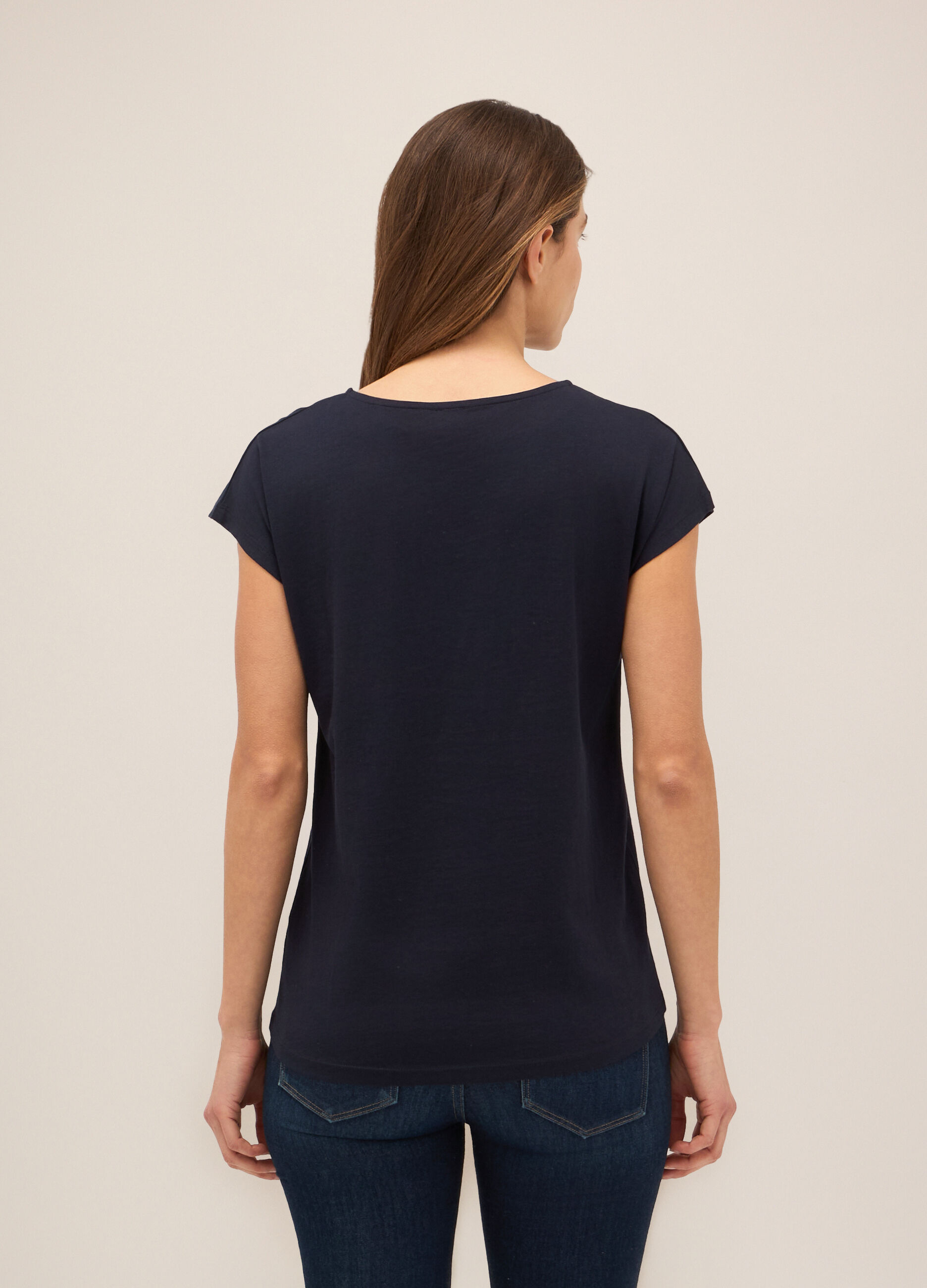 T-shirt in puro cotone donna_1