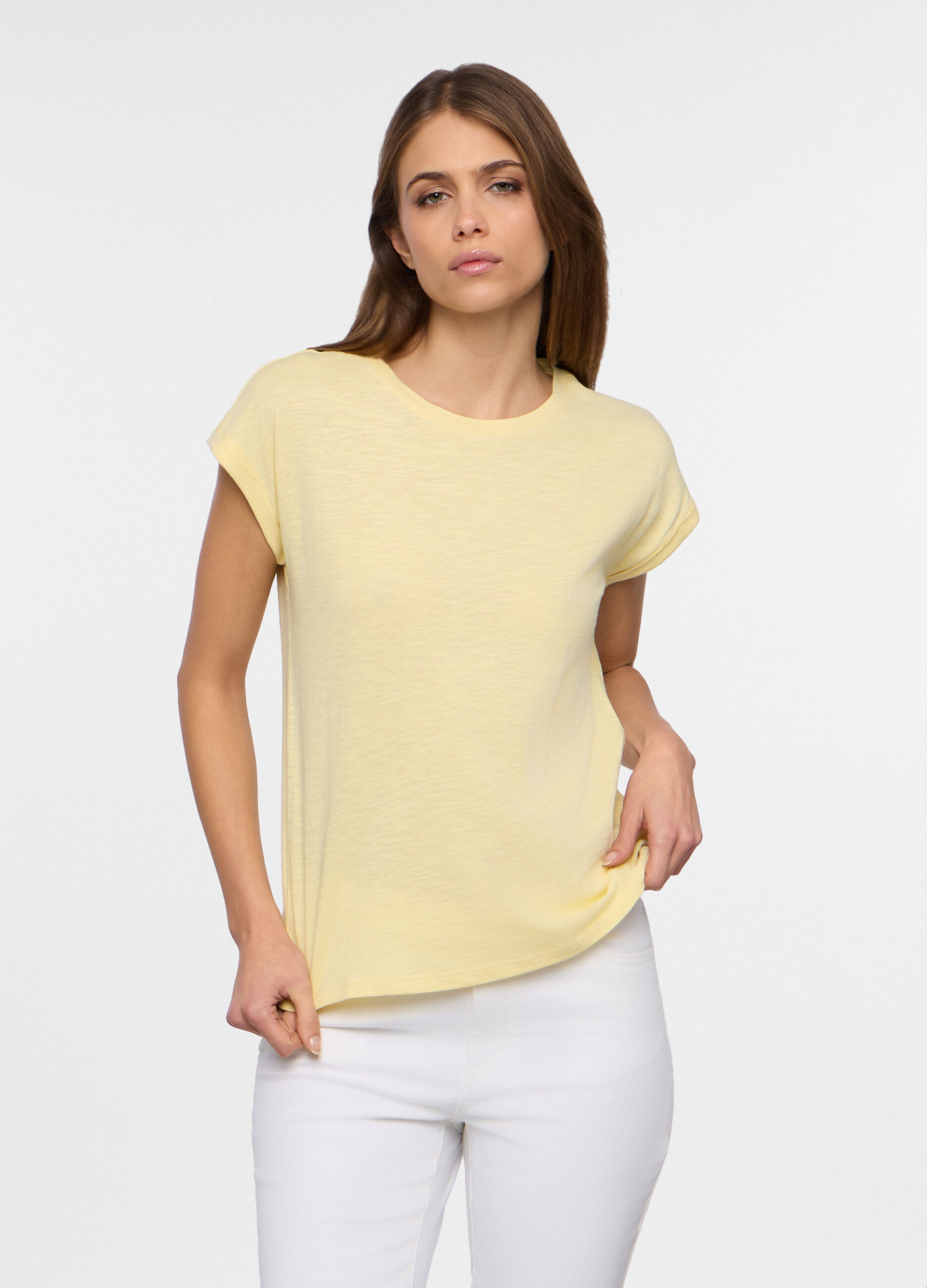 T-shirt girocollo donna_0