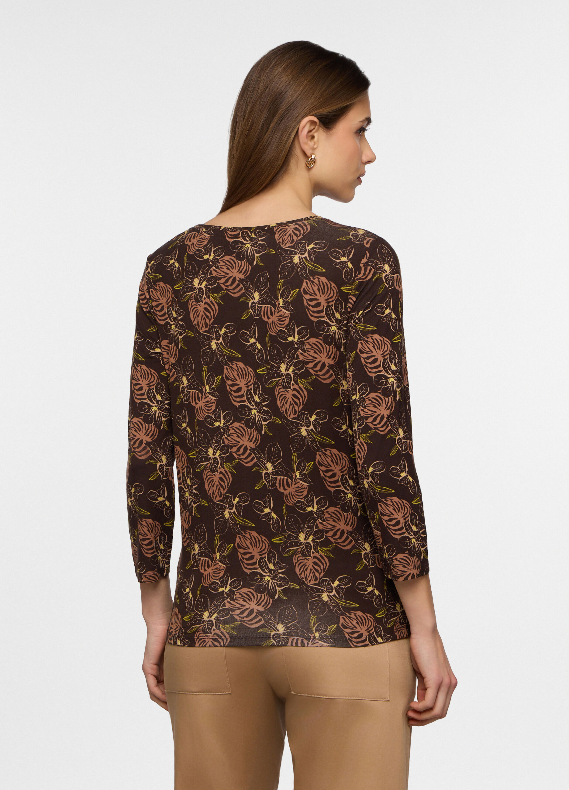 T-shirt girocollo stretch donna_1