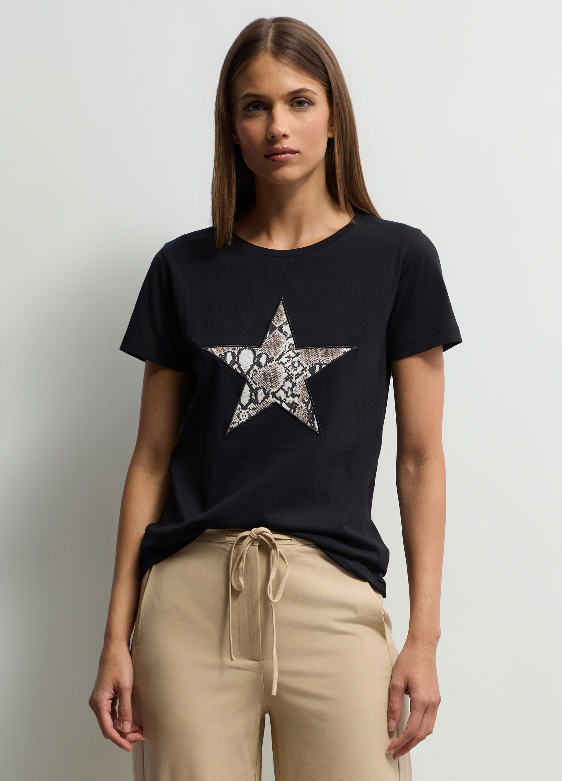 T-shirt girocollo donna_0