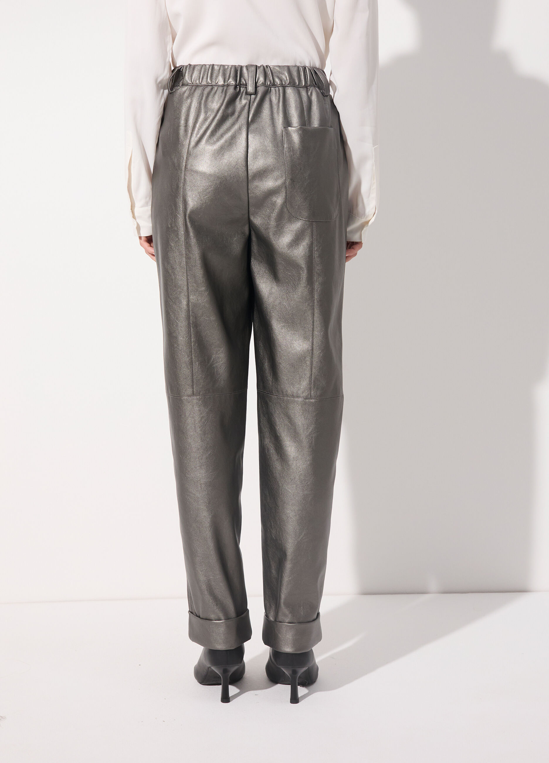 Pantalone a sigaretta in ecopelle donna_2
