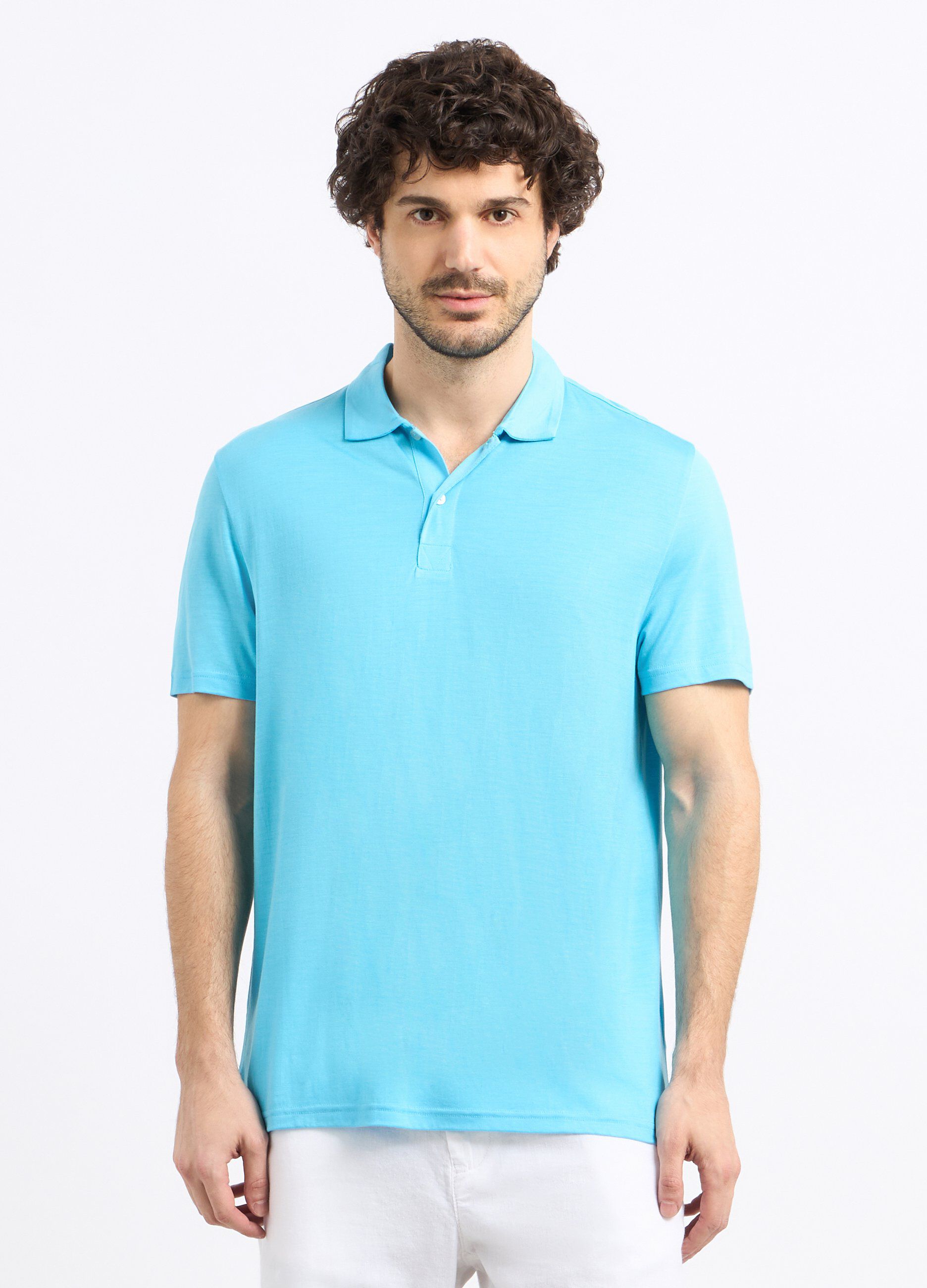 Polo in pura lyocell uomo_0