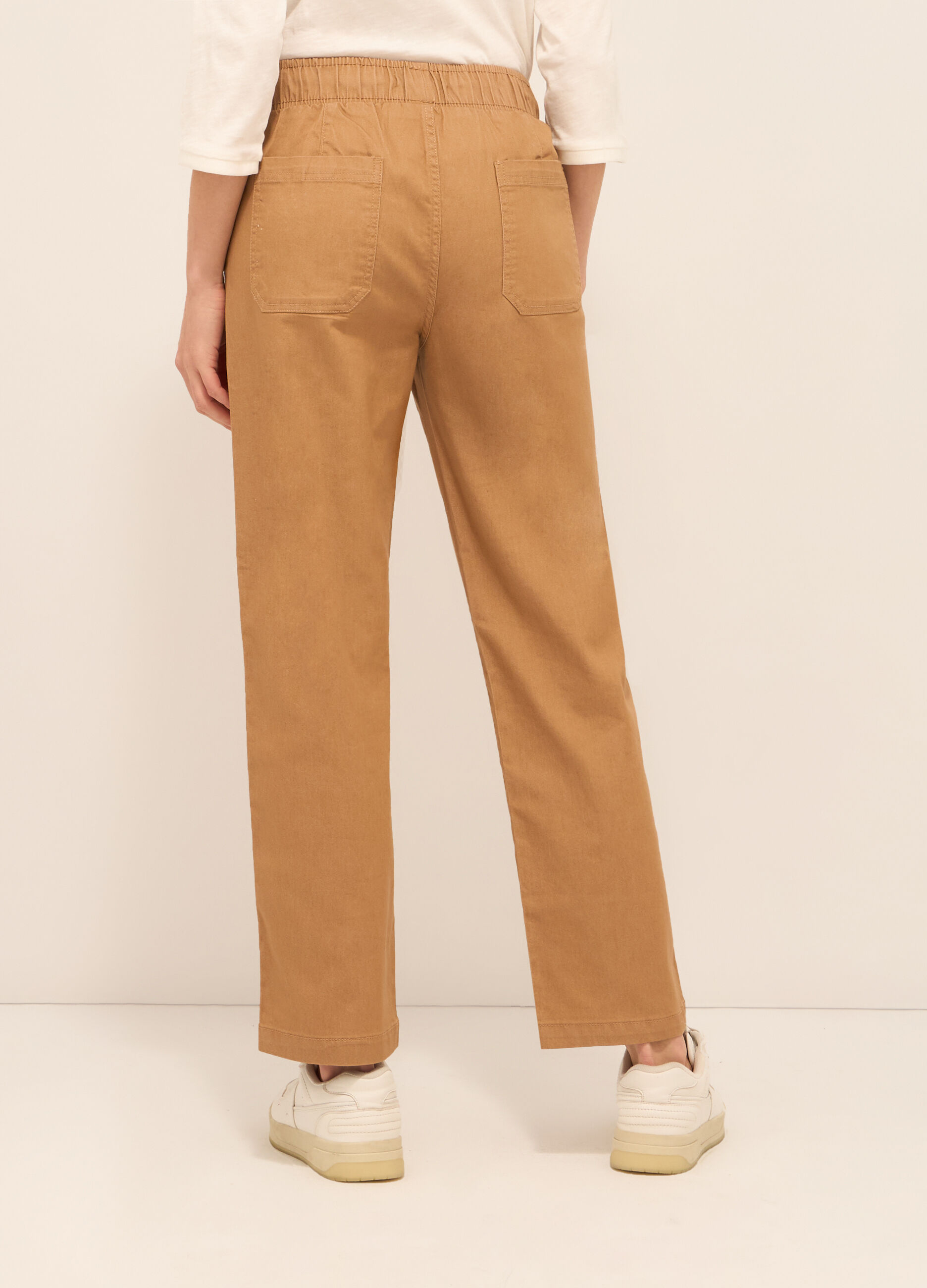 Pantaloni misto cotone donna_1
